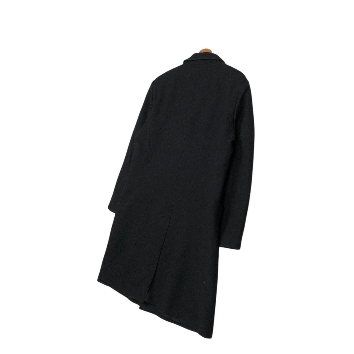 Emporio Armani 🔥RICH BLACK VINTAGE FLY LONG COATS WOOL EMPORIO ARMANI ITALY Size US M / EU 48-50 / 2 - 12 Thumbnail
