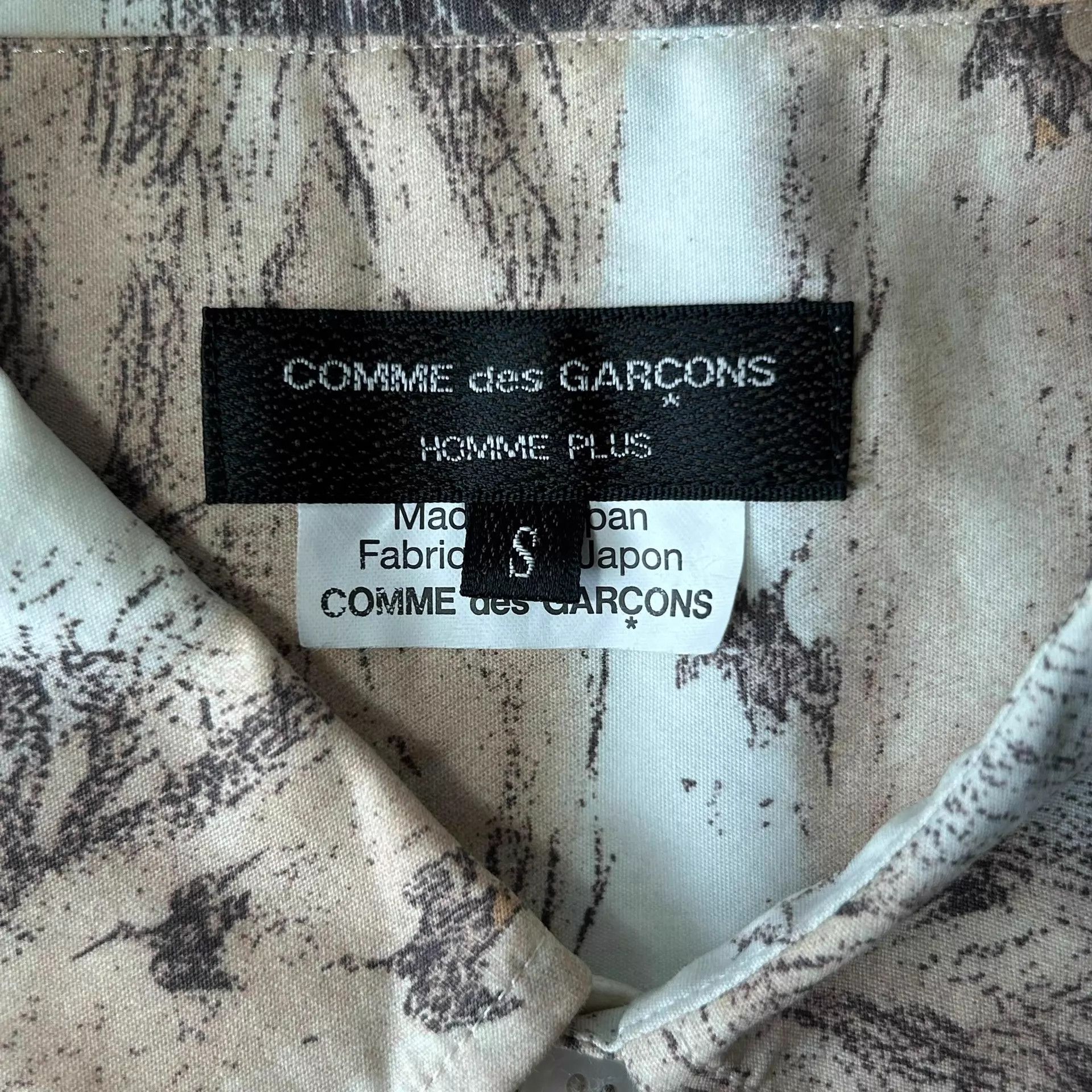 Comme des Garcons CDG HOMME PLUS 16SS Hunting Oil-Print Cotton Shirt Size US S / EU 44-46 / 1 - 7 Thumbnail