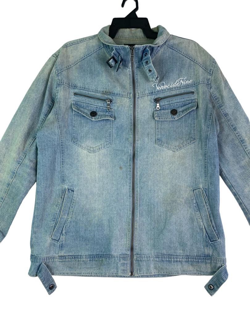 In The Attic × Japanese Brand Rare In The Attic hickory stripe blue denim workwear jacket Size US XXL / EU 58 / 5 - 3 Thumbnail