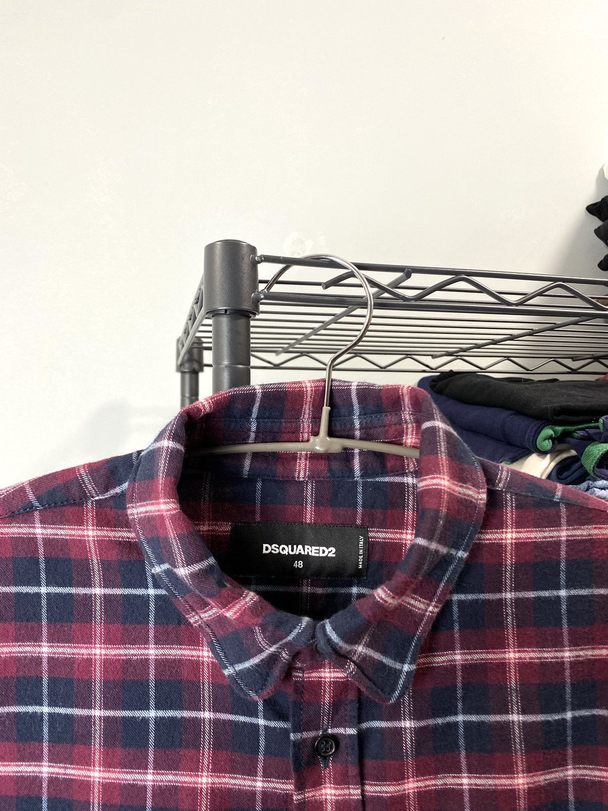 Dsquared2 Flannel Plaid Checkered Shirt Tee