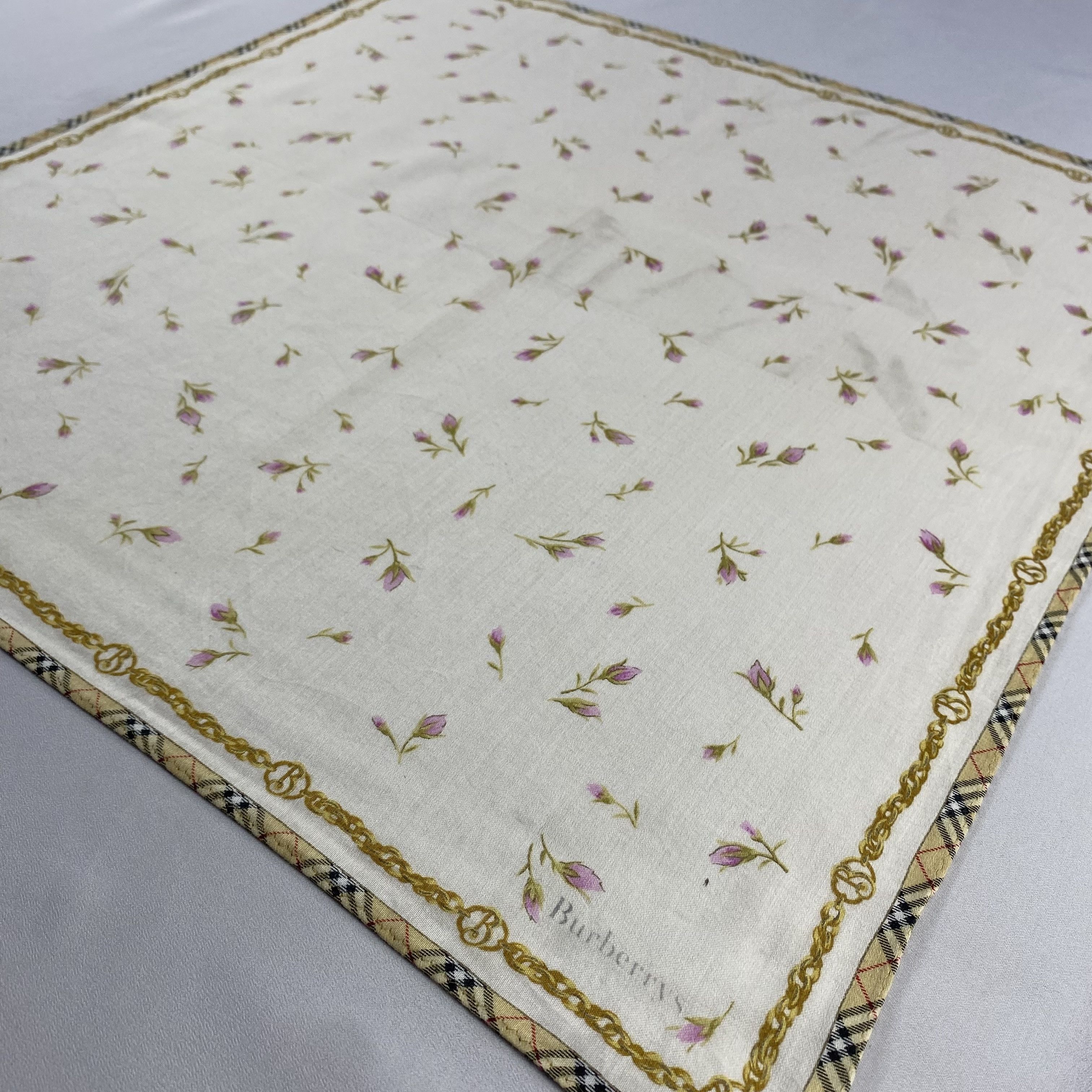 Burberry × Vintage Burberry Handkerchief / Neckerchief / Bandana-P638 Size ONE SIZE - 2 Thumbnail