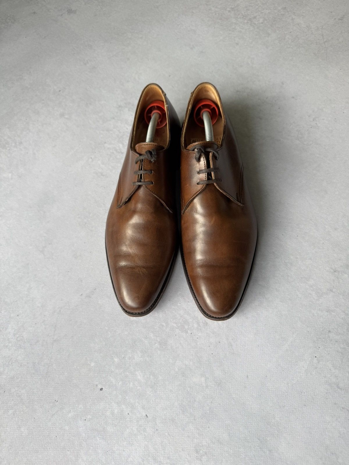 Crockett&Jones Men's Brown Derby Shoes