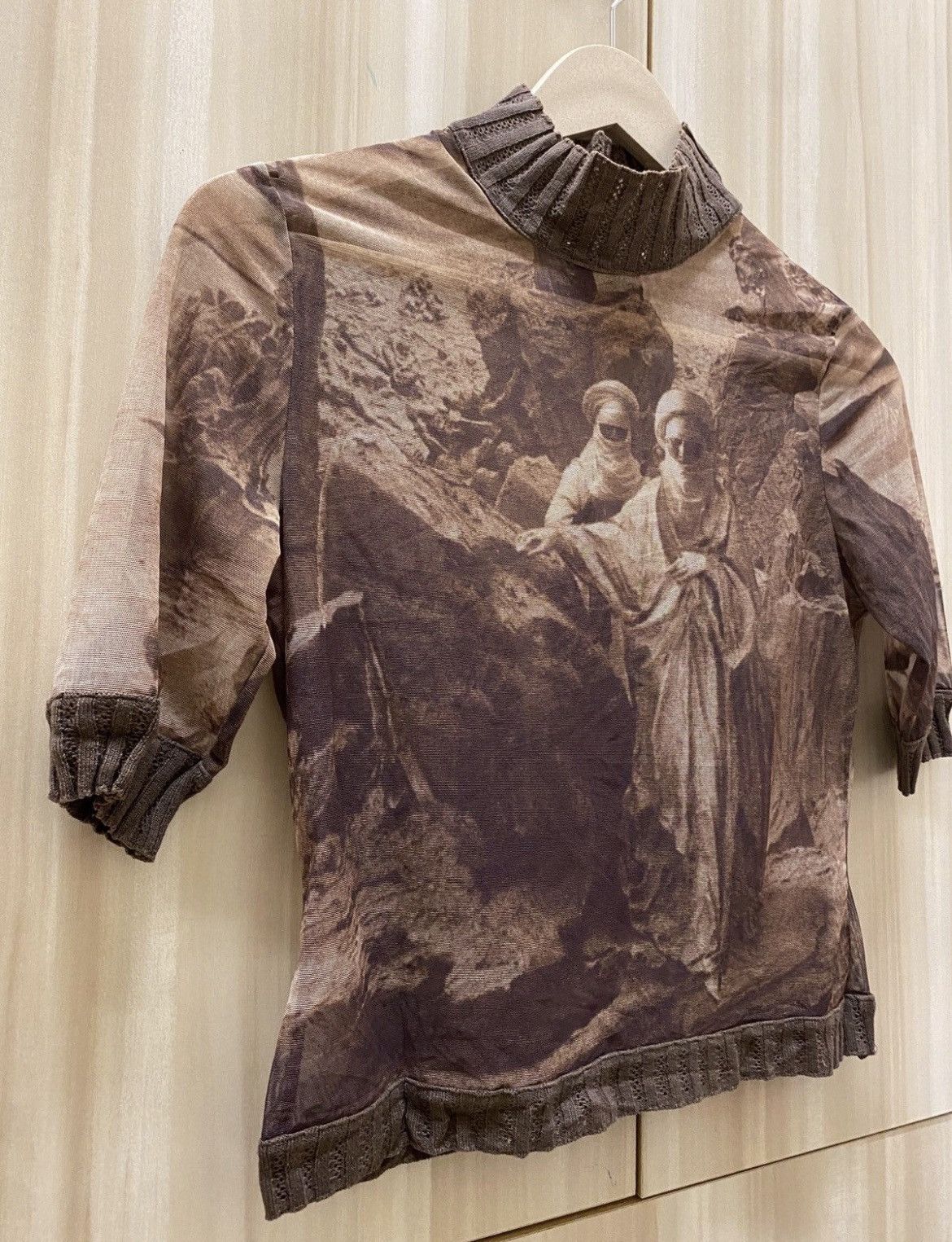 Jean Paul Gaultier JPG SS98 Archival Bedouins Mesh Cardigan & Mock Neck Top Set Size S / US 4 / IT 40 - 11 Thumbnail