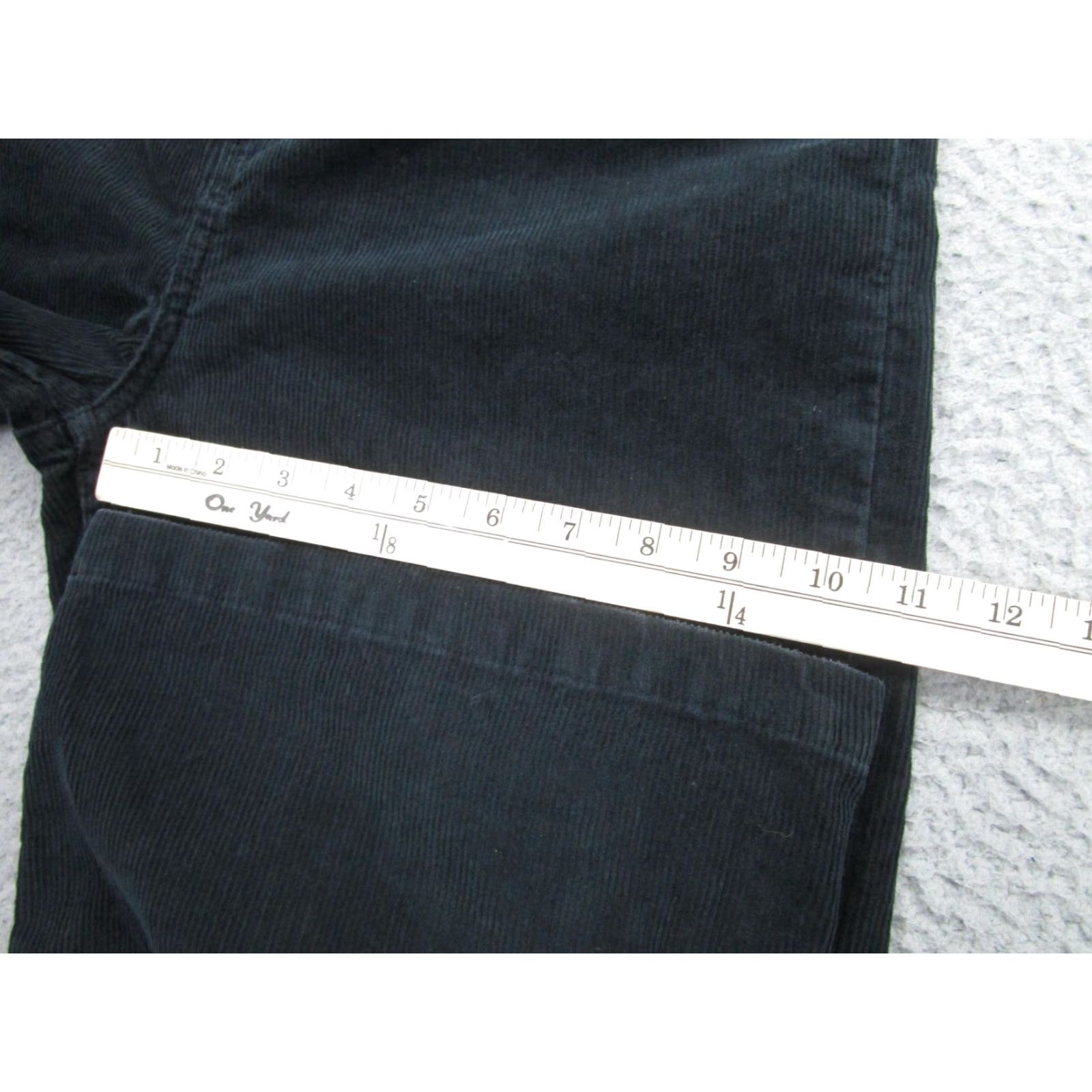 RVCA RVCA Pants Womens 27 Black Corduroy Straight Leg 5 Pocket Zip Fly Casual Surf Size 27" / US 4 / IT 40 - 6 Thumbnail