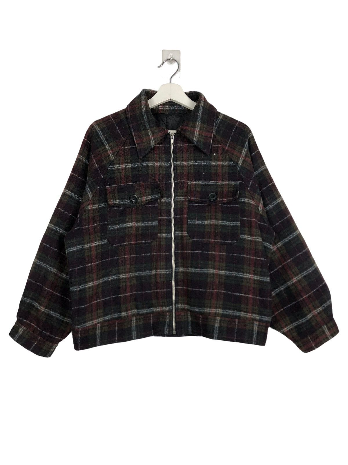 Japanese Brand 🔥 VINTAGE JAPANESE BRAND PLAID ZIPPER JACKET Size US M / EU 48-50 / 2 - 2 Thumbnail