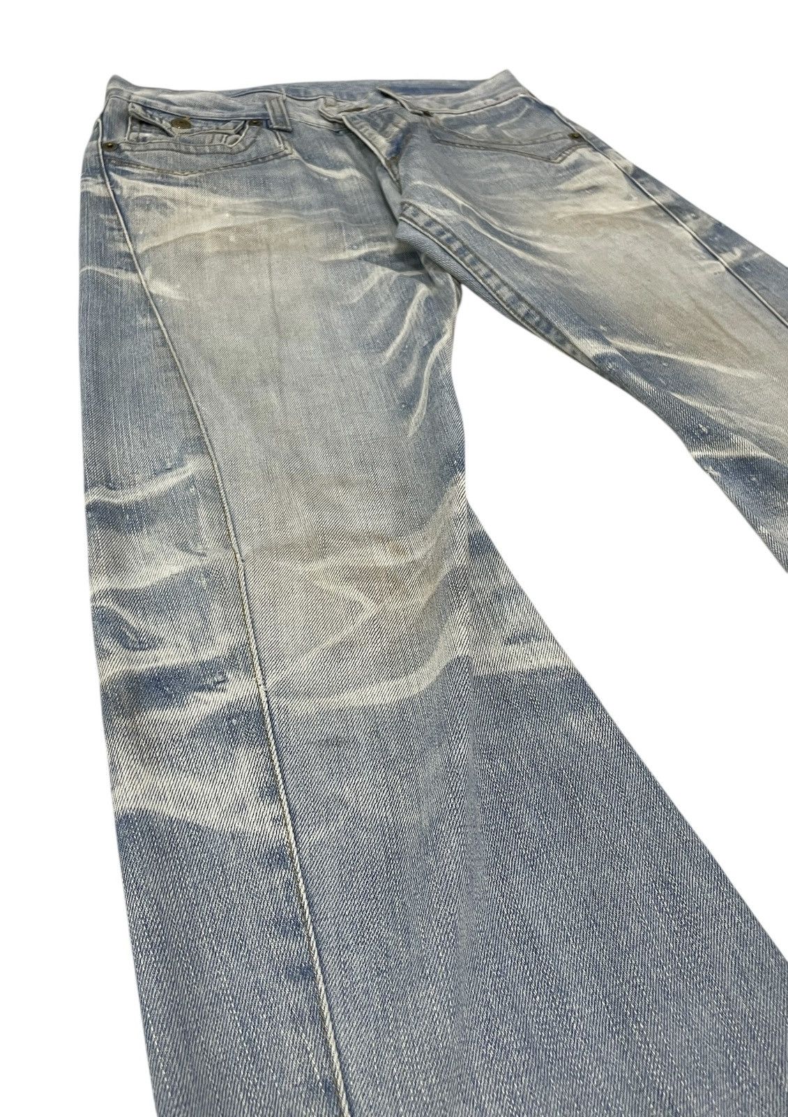Hysteric Glamour RattleTrap Japan Flare Clawkmarks Jeans Mudwash Size US 31 - 4 Thumbnail