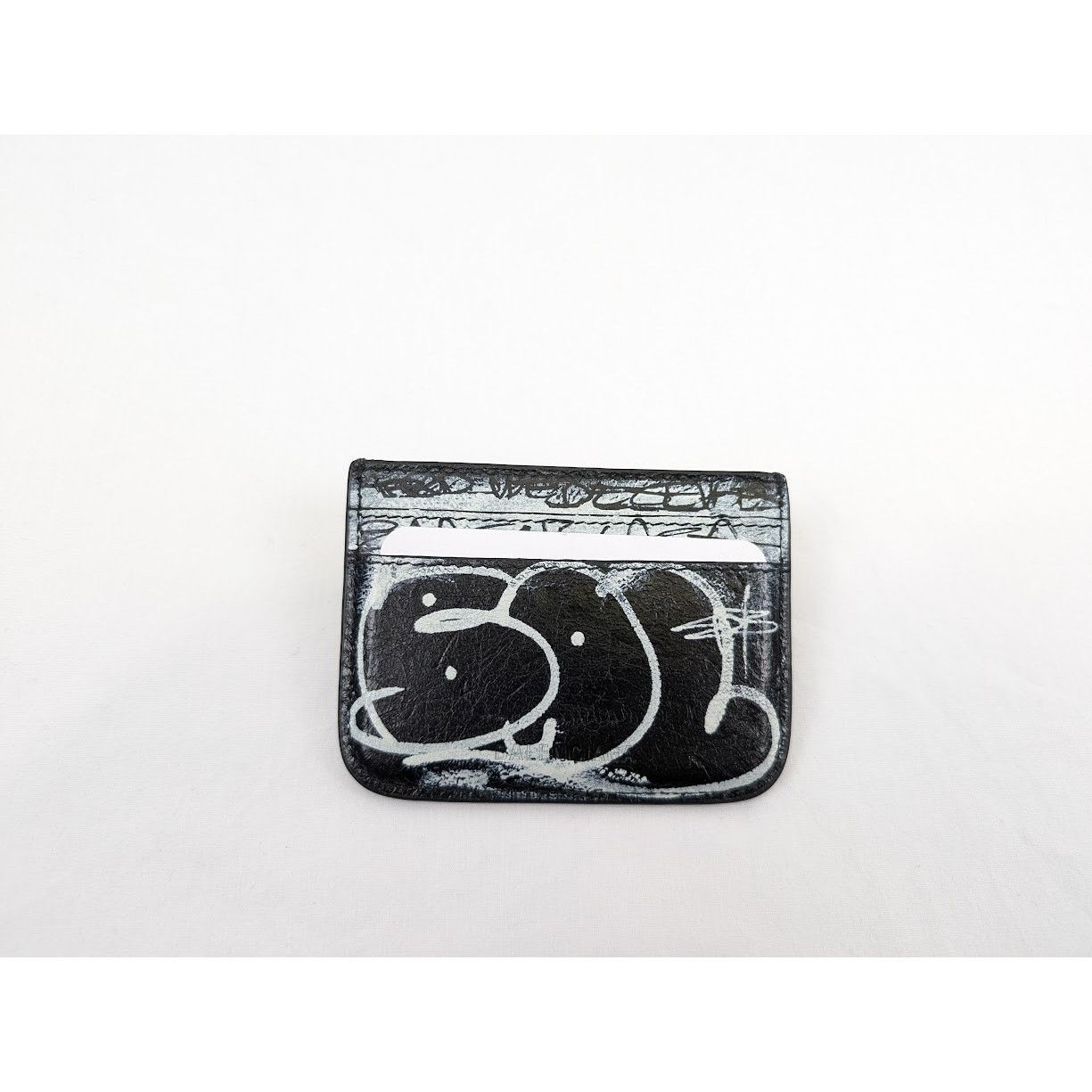 Balenciaga o1rshd1 Q:3 / Size:OS/Arena Lamb Graffiti Cagole Card Holder Size ONE SIZE - 8 Thumbnail