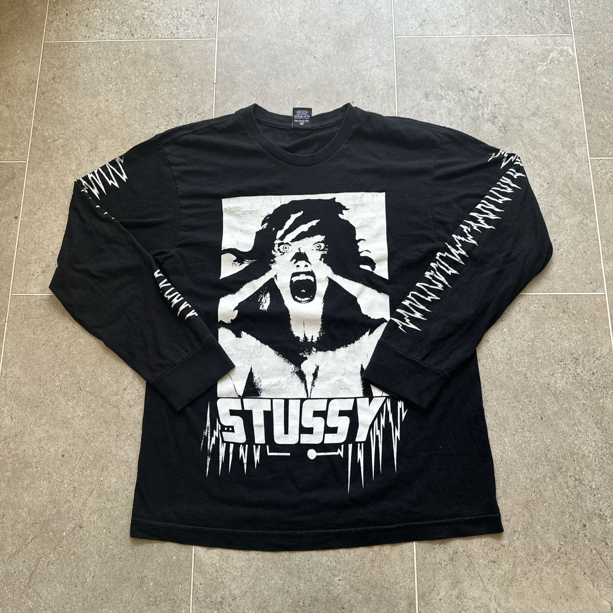 Stussy Stüssy Horror Pack Long Sleeve Black T-shirt Halloween 2014 Size US M / EU 48-50 / 2 - 1 Thumbnail