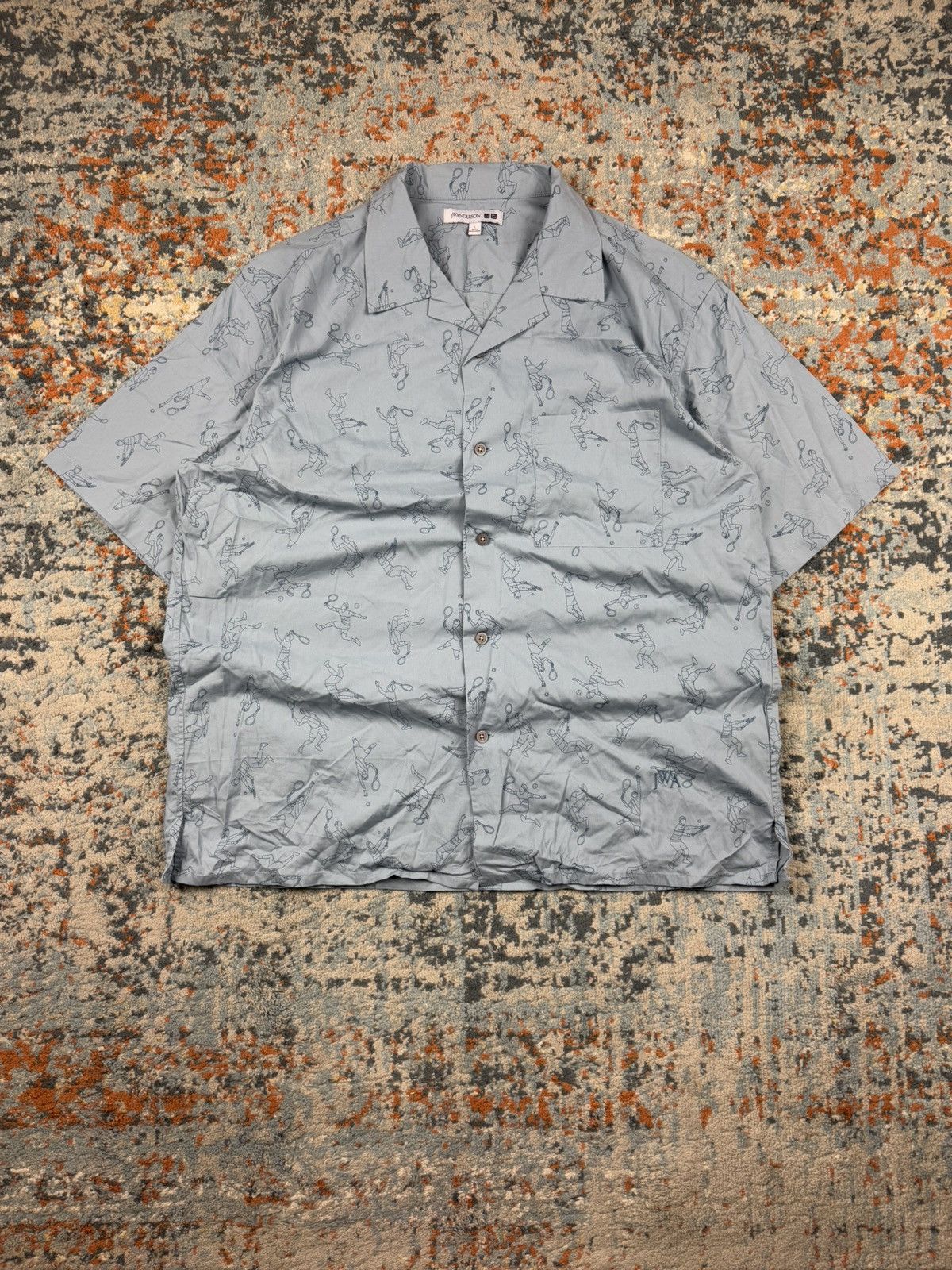 JW Anderson × Uniqlo J.W Anderson x Uniqlo tennis player print short sleeve shirt Size US XL / EU 56 / 4 - 1 Thumbnail