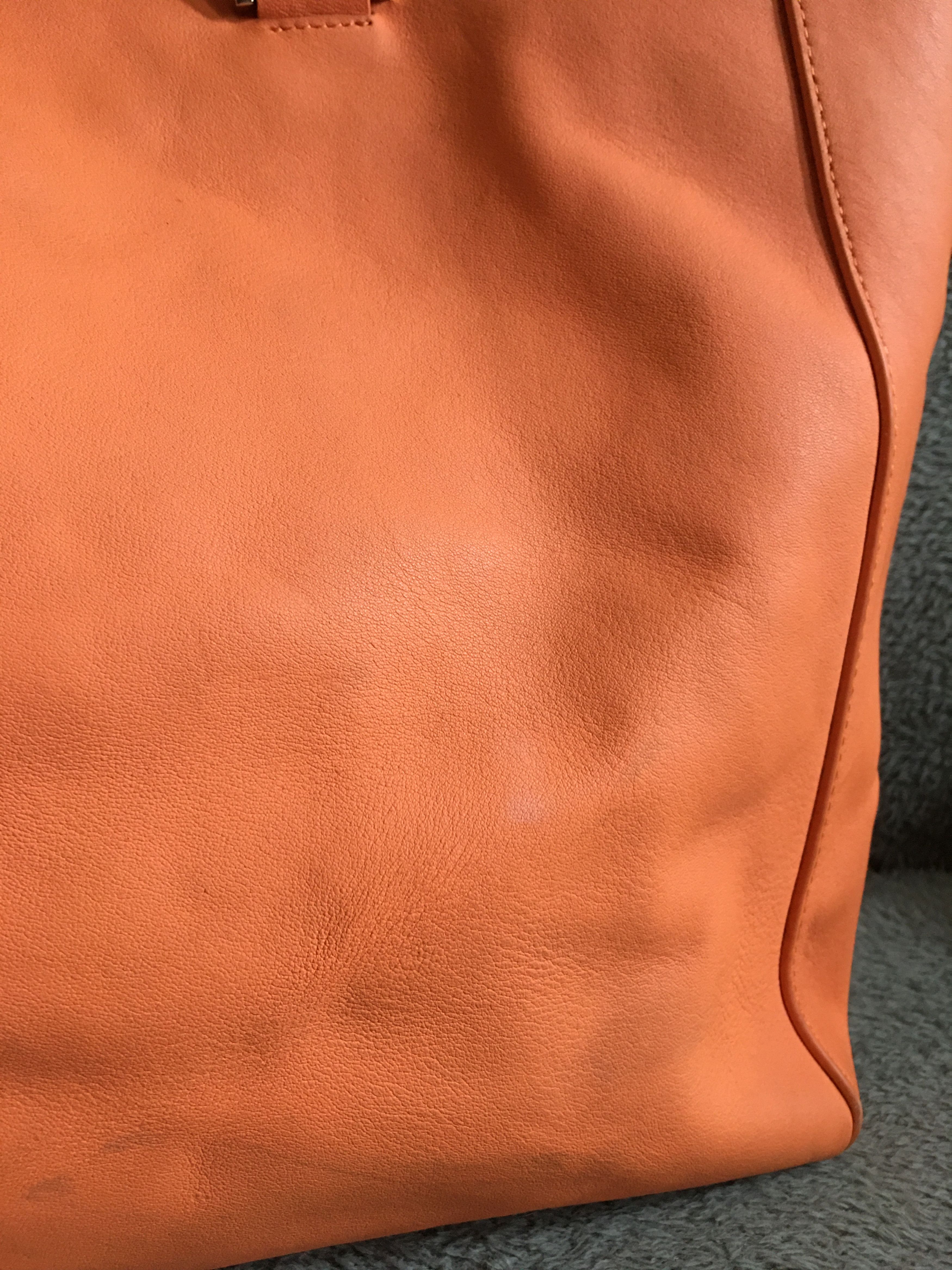 Mulberry Mulberry Willow Leather Tote Bag Orange Handbag Size ONE SIZE - 9 Thumbnail