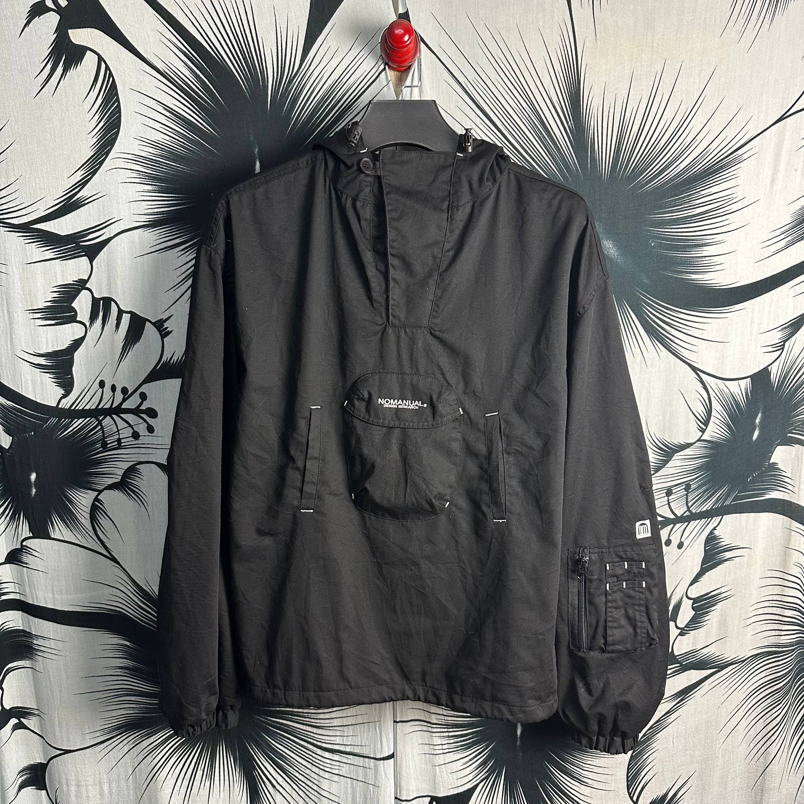 Japanese Brand NOMANUAL Tech Anorak Gorpcore Jacket Size US XL / EU 56 / 4 - 2 Thumbnail