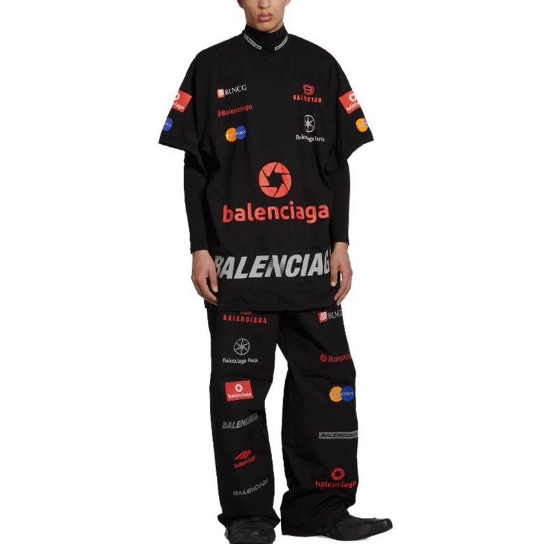 Balenciaga Balenciaga 23 FW Top3B racing logo printed short sleeve T-s Size US S / EU 44-46 / 1 - 2 Thumbnail