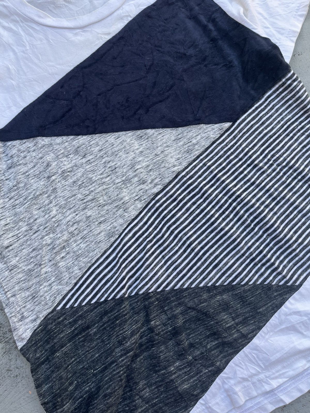 Designer × Japanese Brand × Takeo Kikuchi JAPANESE TAKEO KIKUCHI TRI COLOR TEE Y2K Size US M / EU 48-50 / 2 - 7 Thumbnail