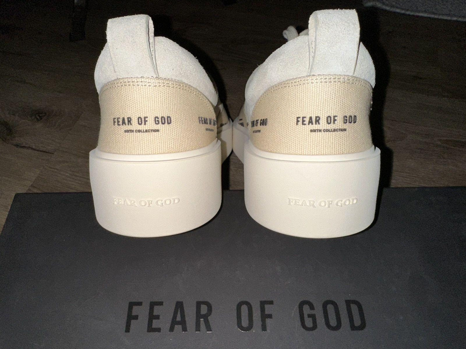 Fear of God Sixth Collection 101 Lace Up Sneakers Bone/Cream Size US 12 / EU 45 - 5 Thumbnail