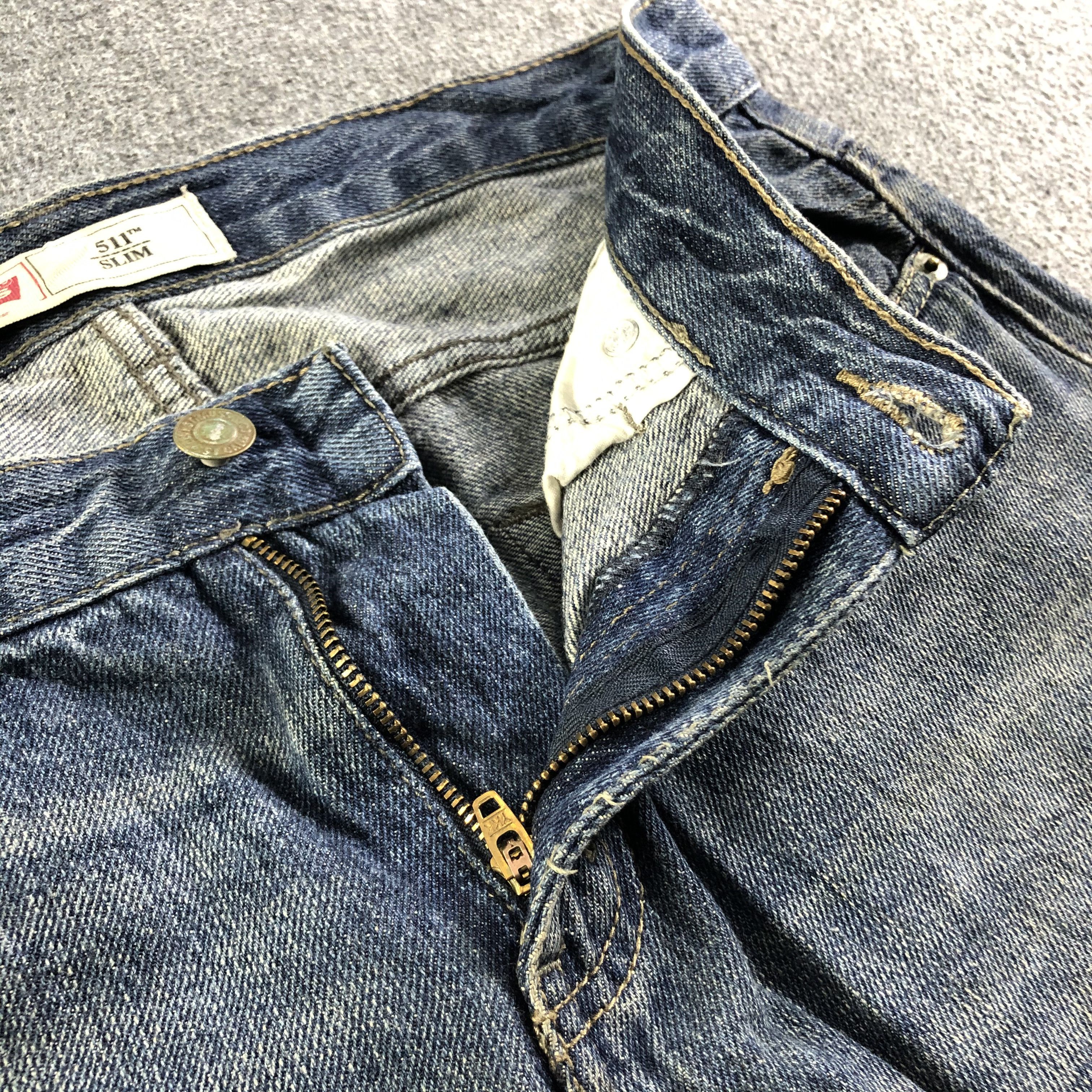 Levi's Vintage Blue Wash Levis 511 Jeans-J3123 Size US 32 / EU 48 - 7 Thumbnail