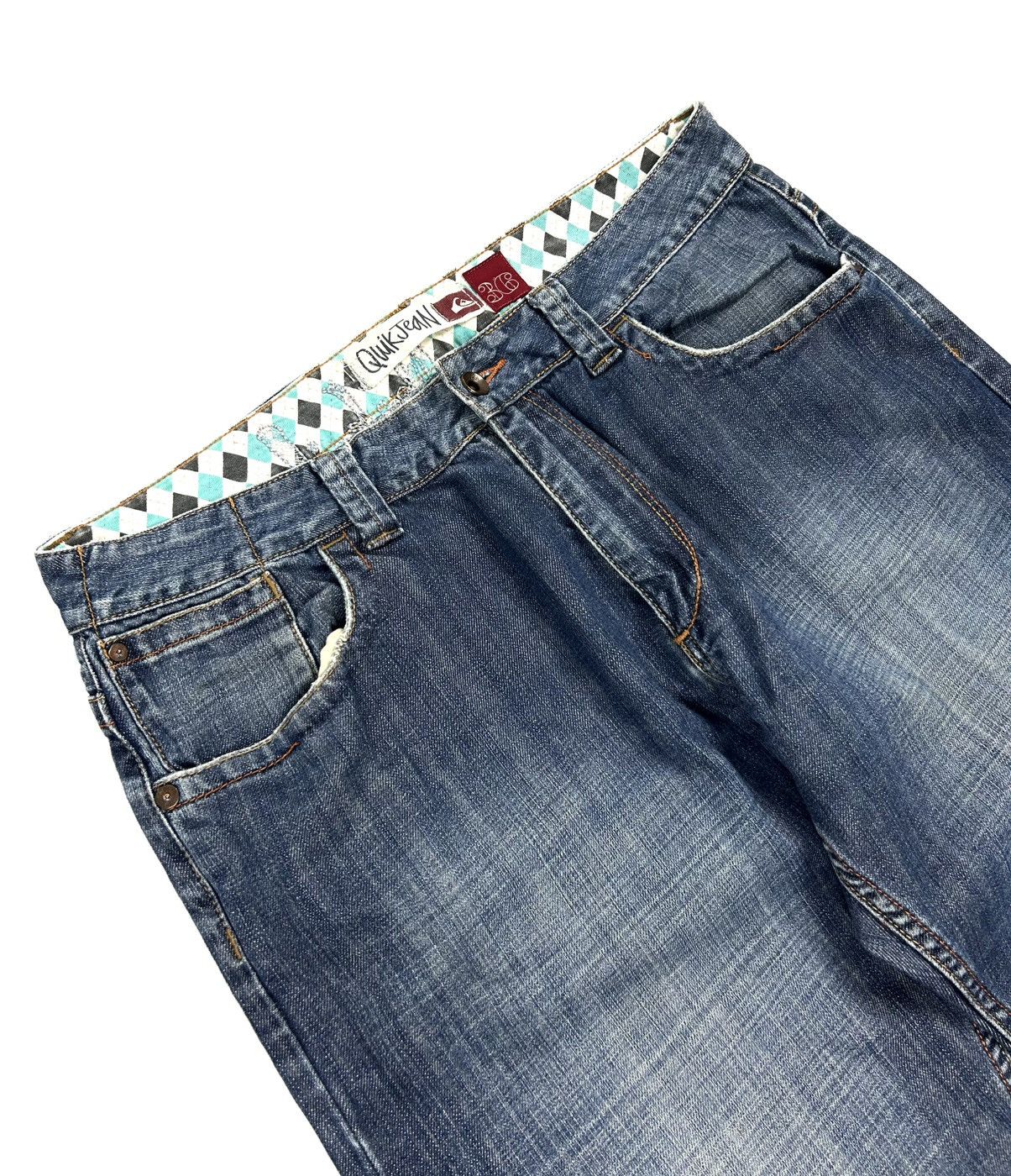 Quiksilver Vintage 90’s Quiksilver Blue Jeans Embroidered Big Logo Y2K Size US 36 / EU 52 - 6 Thumbnail