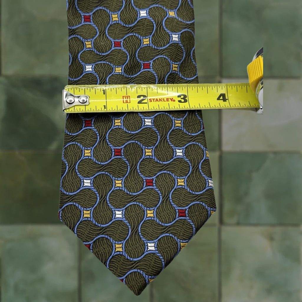 Jos. A. Bank JOS A BANK Signature Collection Tie, 100% Silk, Geometric Pattern, Multicolor, NWT, Logo, Men, One Size Size ONE SIZE - 1 Thumbnail