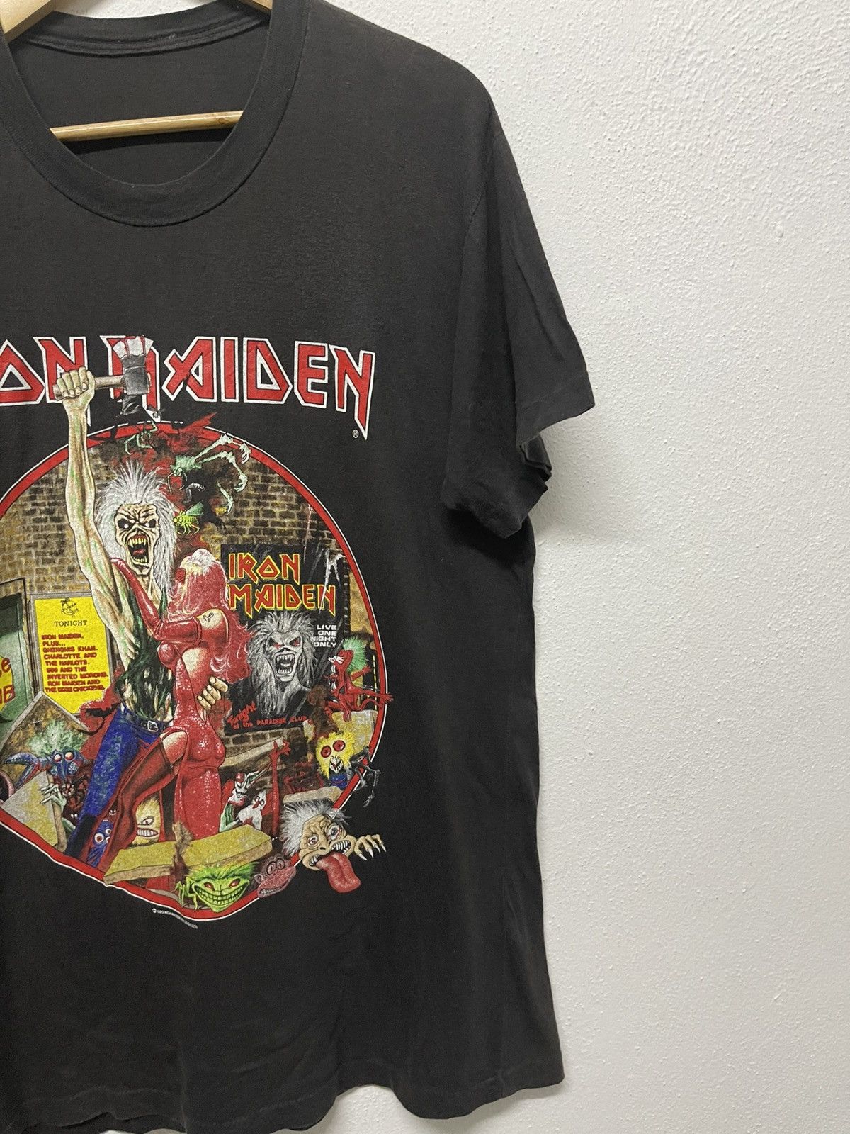 Band Tees × Iron Maiden × Vintage VINTAGE IRON MAIDEN BRING YOUR DAUGHTER 1990 TOUR TSHIRT Size US L / EU 52-54 / 3 - 3 Thumbnail