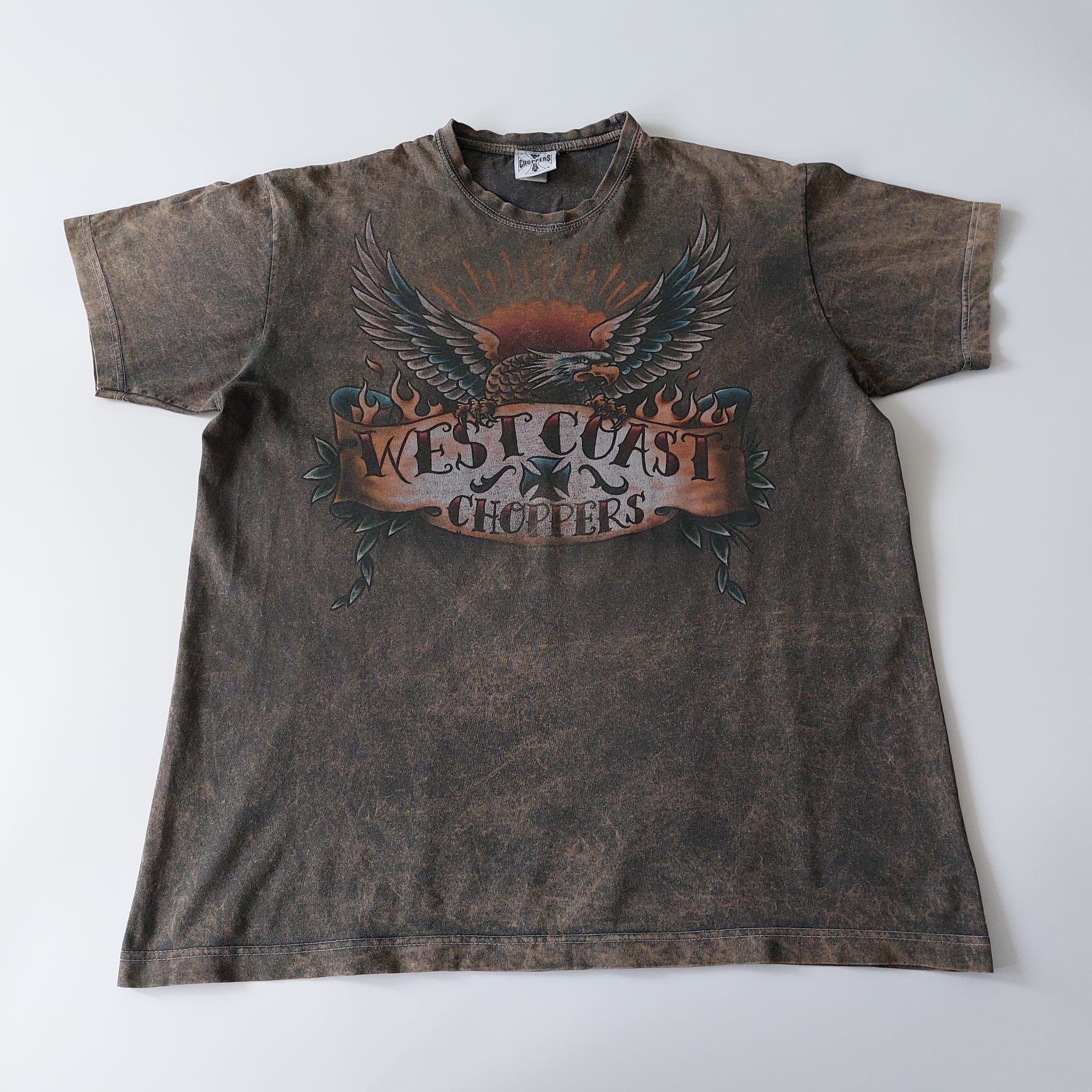 Vintage Vintage 90s West Coast Choppers t-shirt Size US XL / EU 56 / 4 - 1 Thumbnail