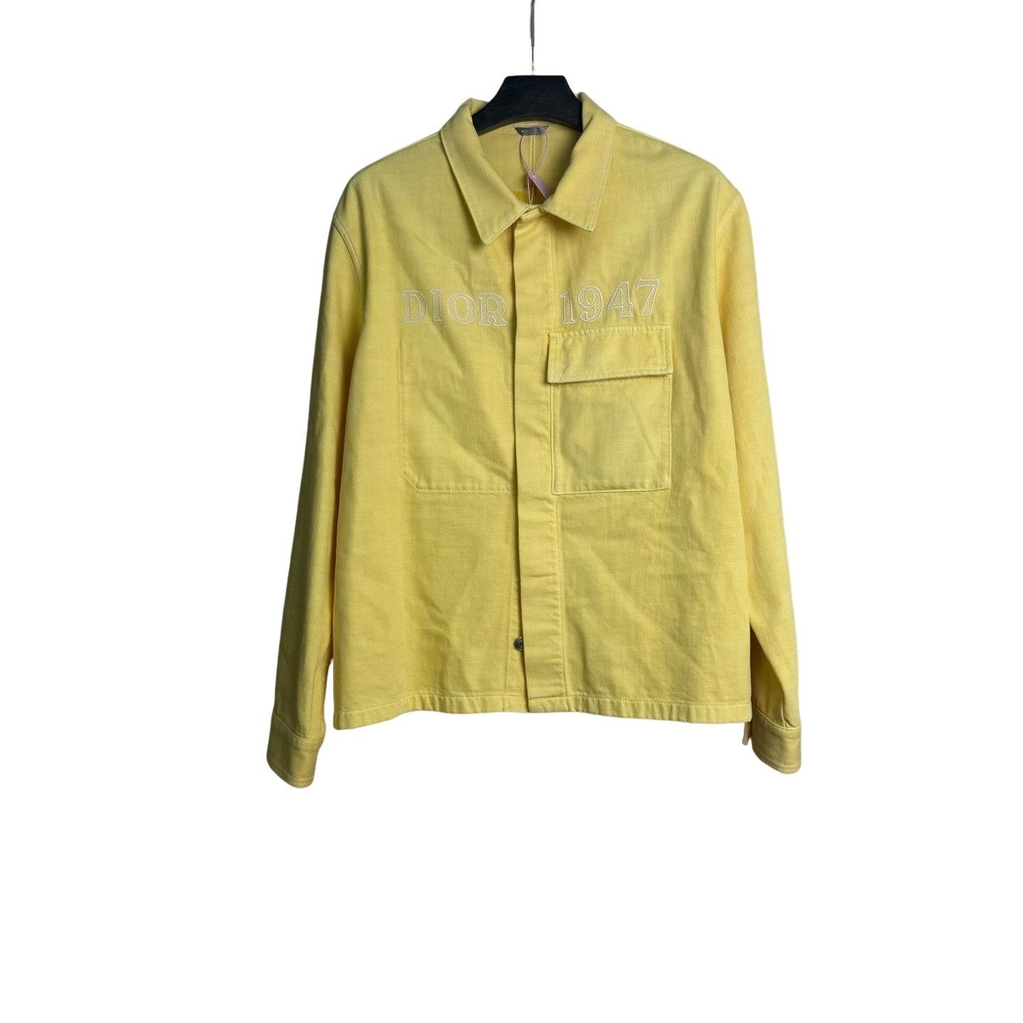 Dior Dior 1947 Yellow Denim Jacket Size 52 Size US L / EU 52-54 / 3 - 1 Thumbnail