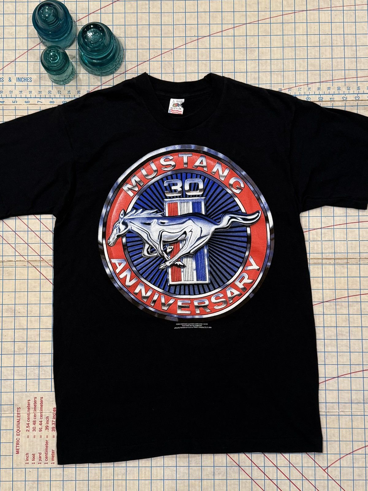 Mustang Vintage Ford Mustang 30th Anniversary Graphic Tee Large Mens Size US L / EU 52-54 / 3 - 2 Thumbnail