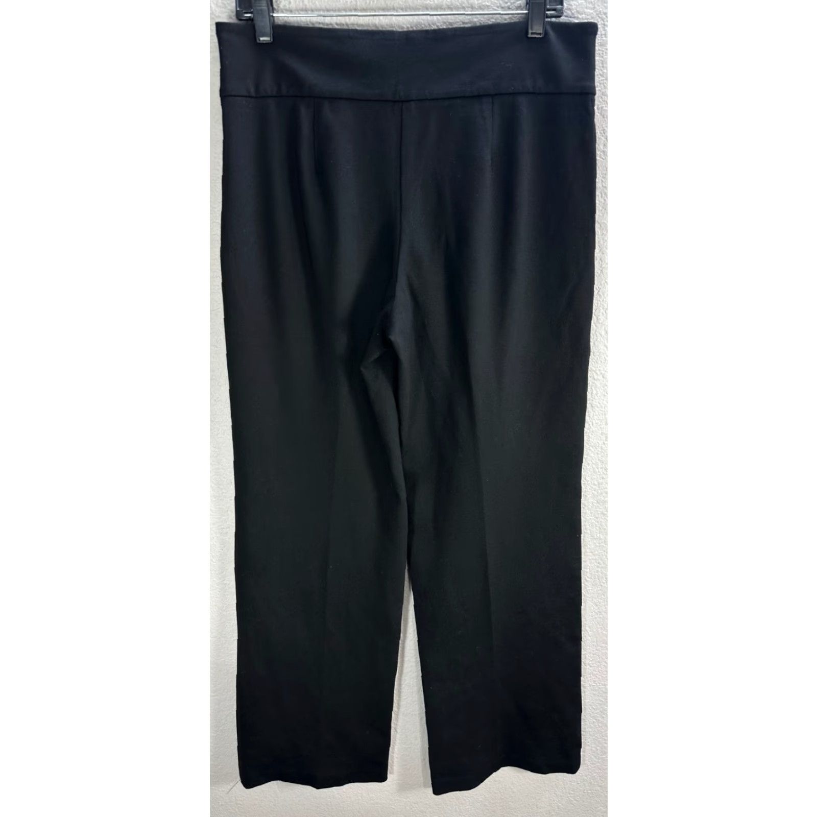 Vintage T Tahari Women Pants Dress Pants Black Nylon Rayon Hi Rise W33 Straight Relaxed Stretch 33in Inseam 33 Womens Size 24" / US 00 / IT 34 - 5 Thumbnail