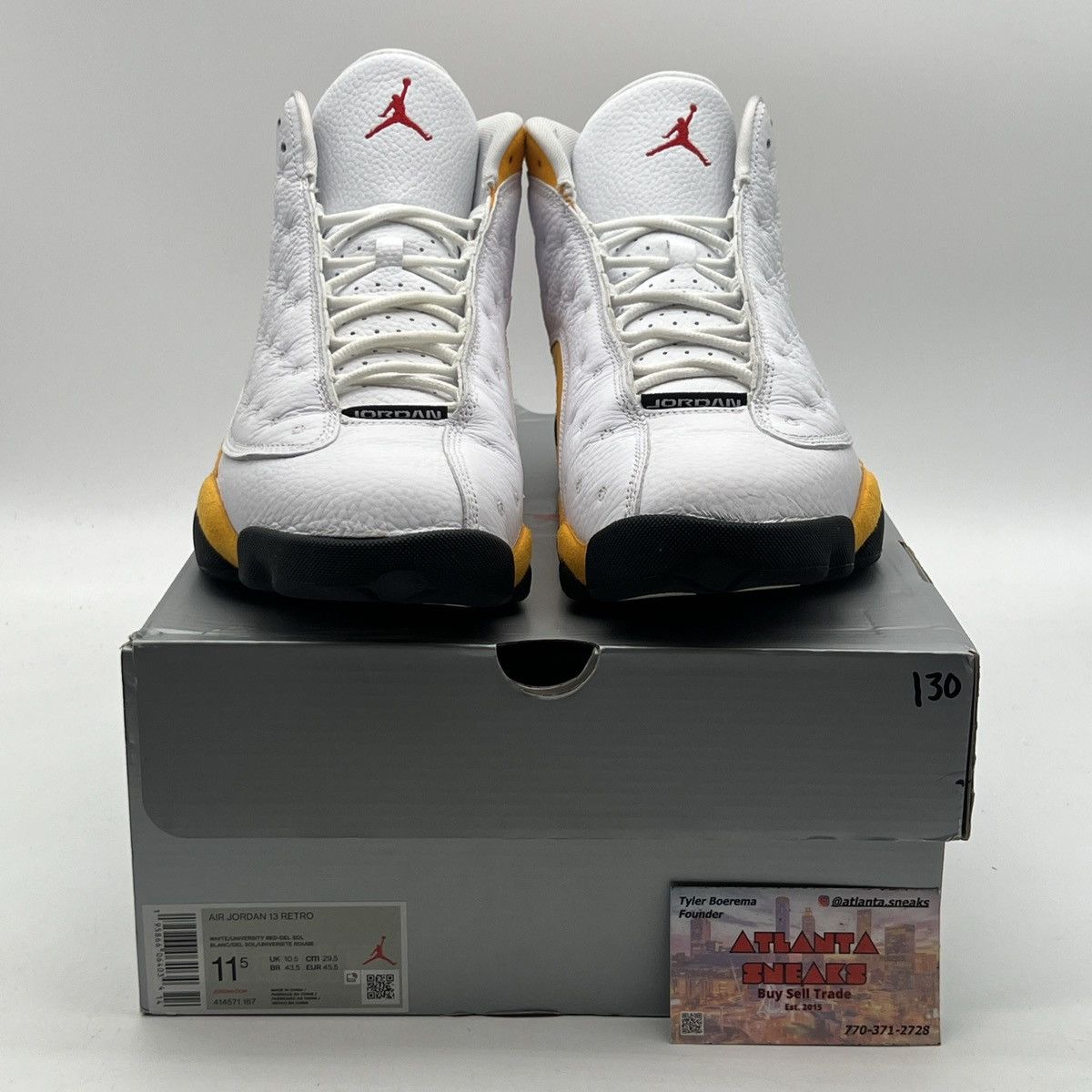 Jordan Brand Air Jordan 14 Del sol Size US 11.5 / EU 44-45 - 2 Thumbnail