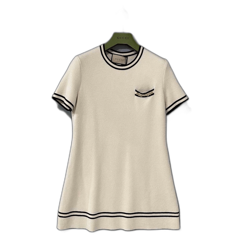 Gucci Gucci Short Sleeve Dress with Pocket Size L / US 10 / IT 46 - 1 Thumbnail