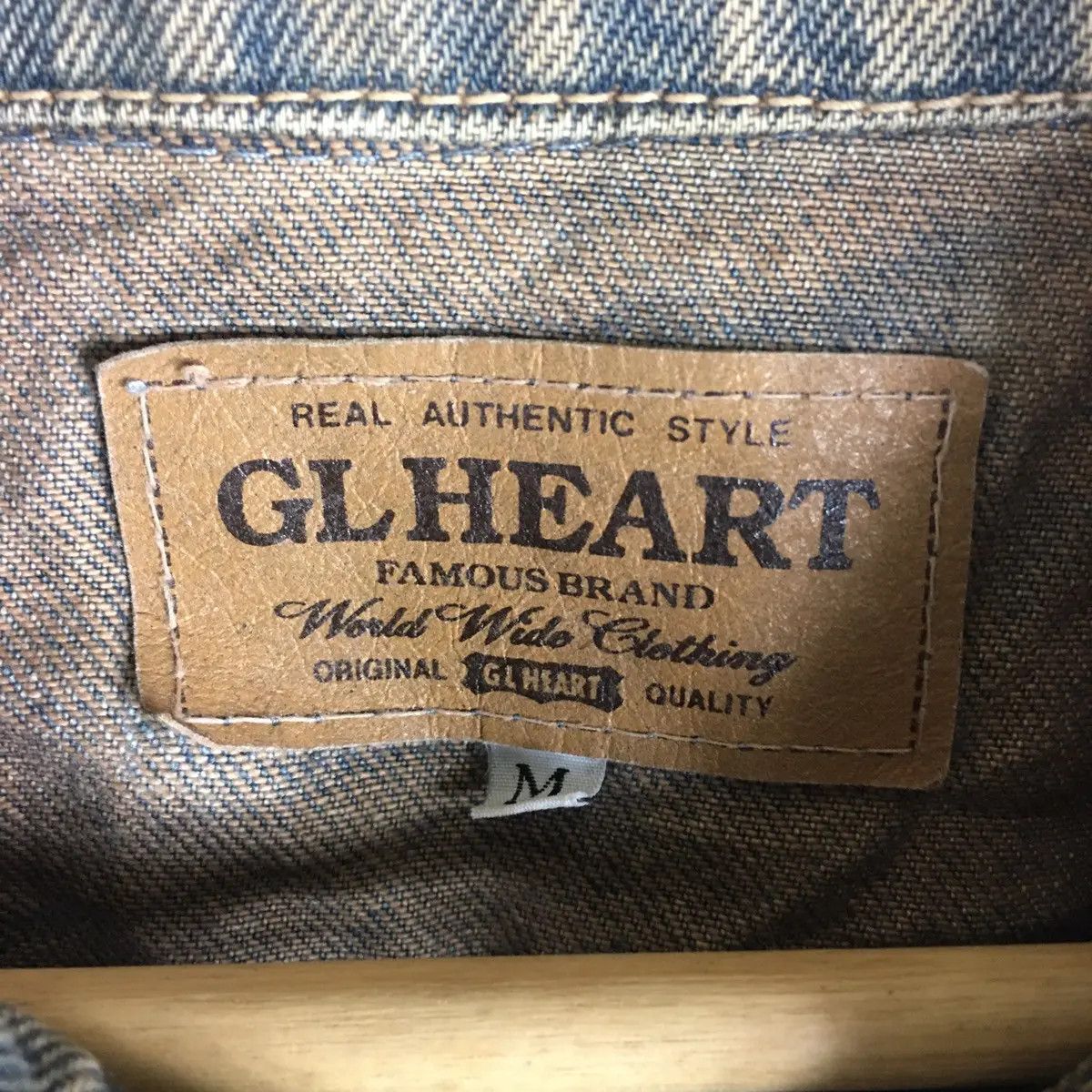 Vintage Vtg GIL HEART Denim Jeans Jacket Motorcycle Distress Size US M / EU 48-50 / 2 - 3 Thumbnail