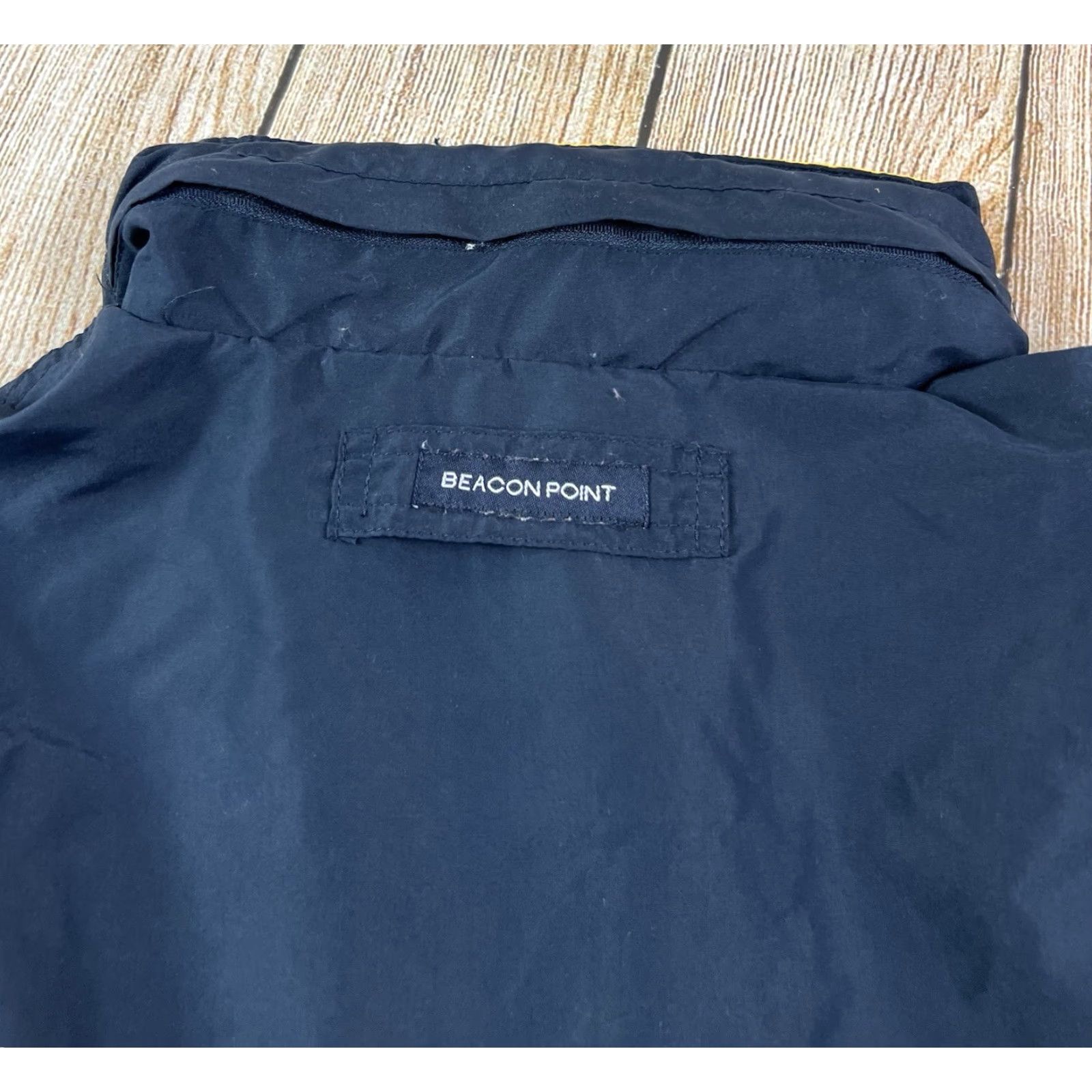 Vintage VINTAGE Beacon Point USS Iowa BB-61 Military USA Blue Jacket Size Medium M Men Navy Blue Jacket Military USA Point Nylon Size US M / EU 48-50 / 2 - 7 Thumbnail