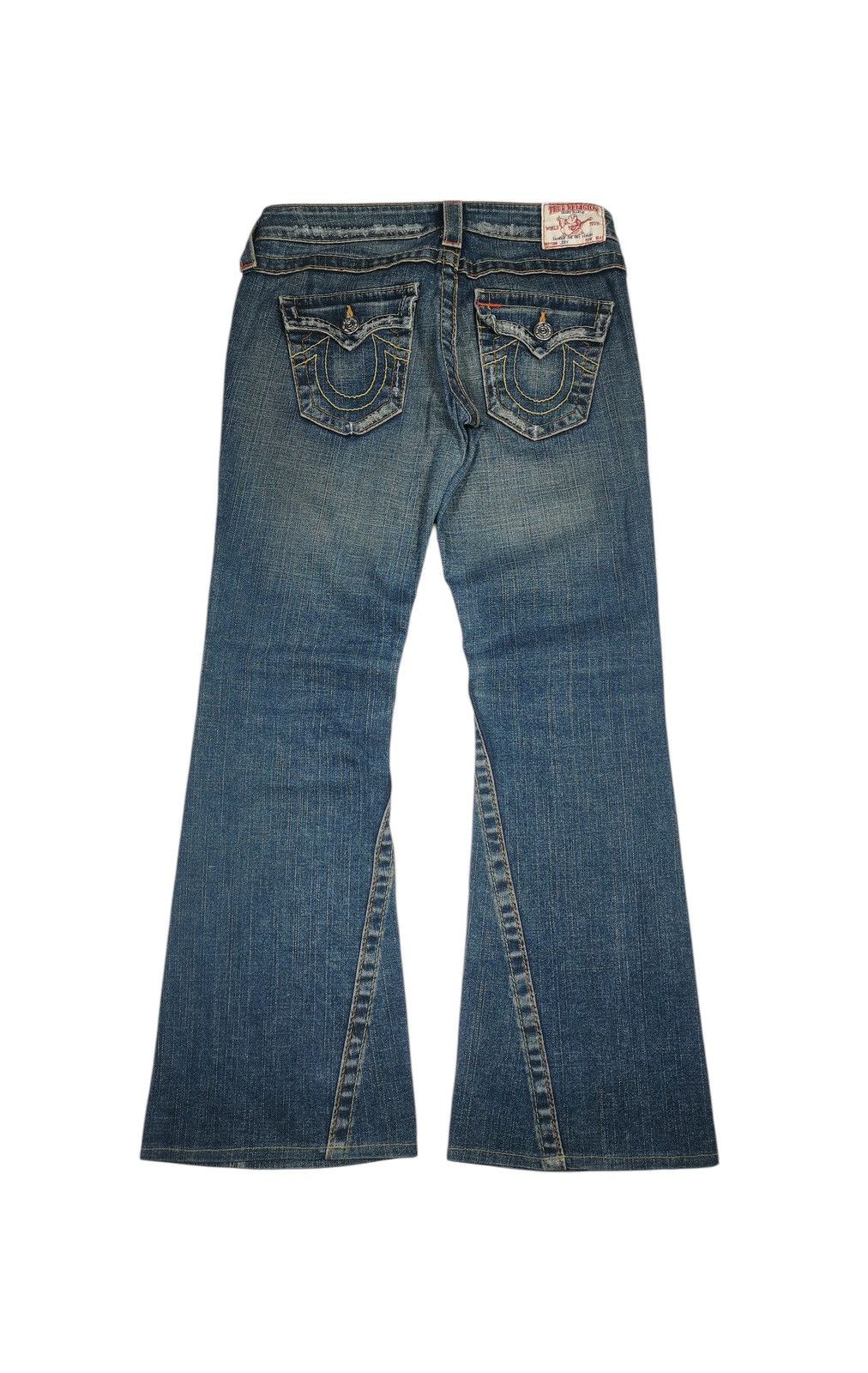 True Religion True Religion Joey Flare Jeans Distressed Rips Size 28" / US 6 / IT 42 - 6 Thumbnail