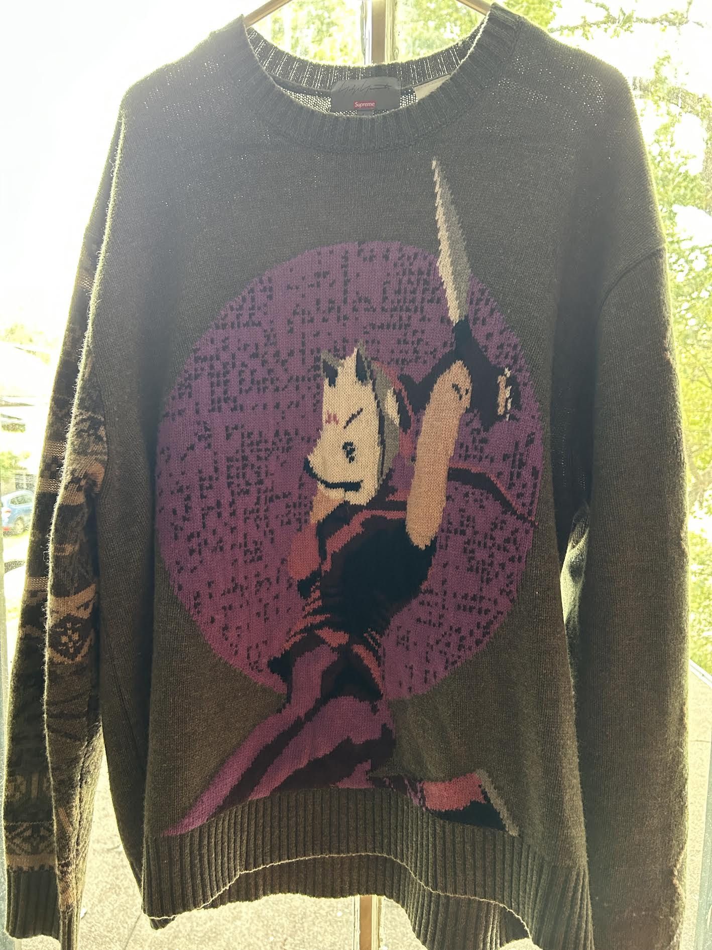 Supreme x Yohji Yamamoto x TEKKEN Sweater 'Olive'