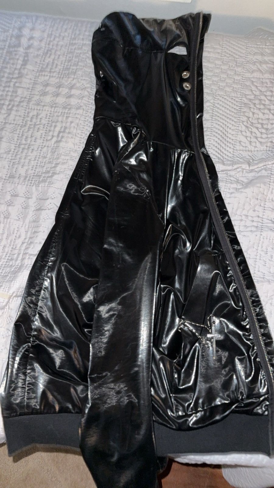 Rick Owens Drkshdw Rick Owens SS23 EDFU Shiny Gimp Jacket Size US S / EU 44-46 / 1 - 2 Thumbnail