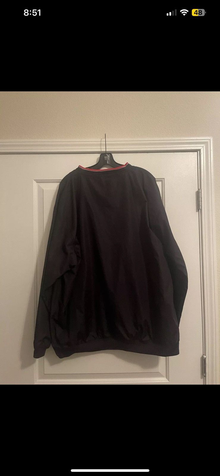 Pro Player × Vintage VTG Pro Player Indiana Hoosiers Black V Neck Pullover (XL) Size US XL / EU 56 / 4 - 4 Thumbnail