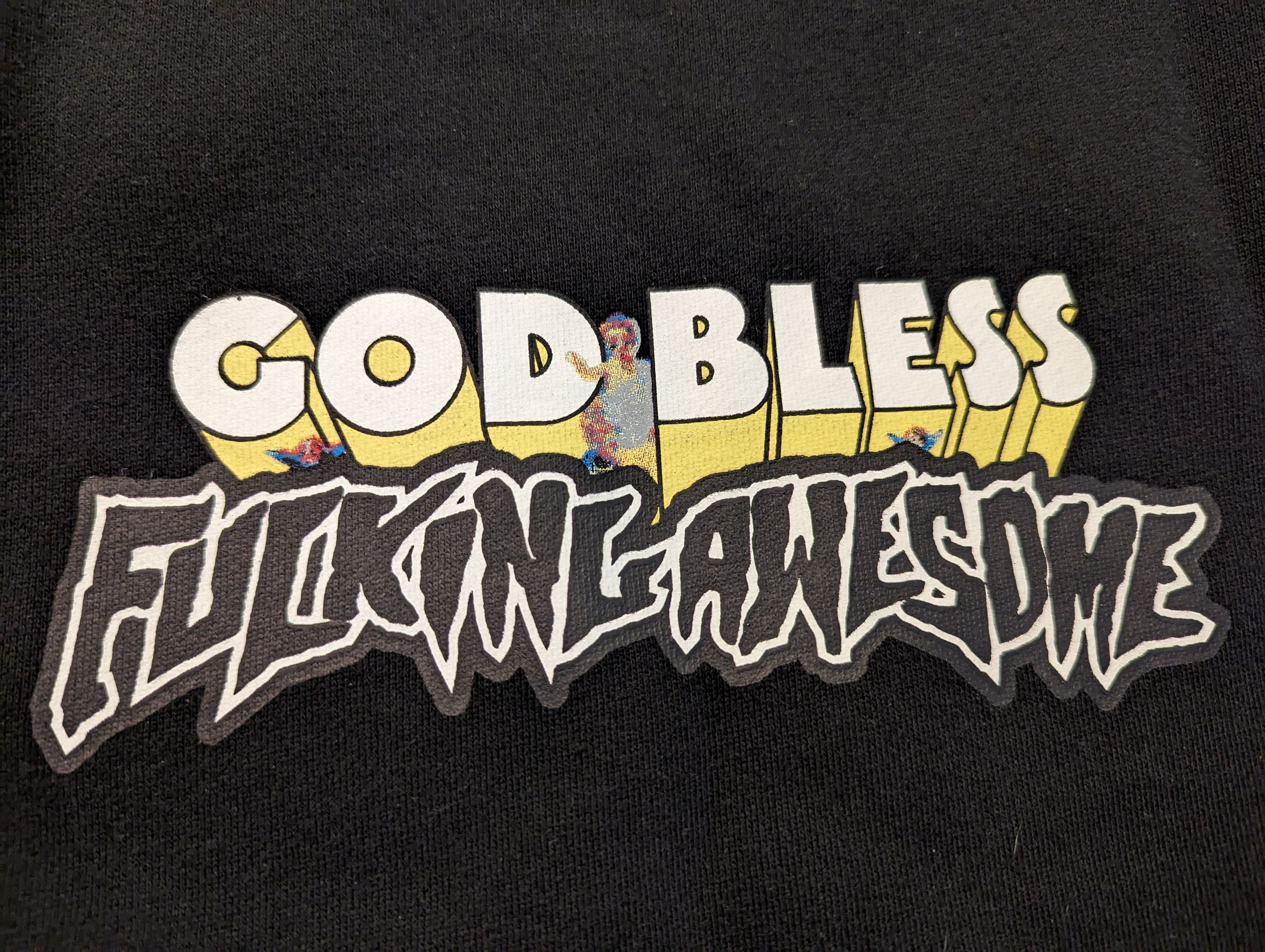 Fucking Awesome GOD BLESS FA HOODIE RARE Size US L / EU 52-54 / 3 - 4 Thumbnail