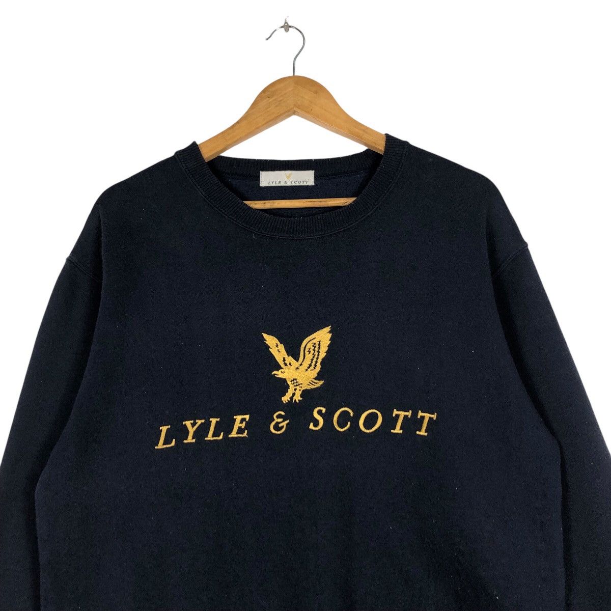Designer × Lyle & Scott × Vintage Vintage Lyle & Scott Vintage 90s Designer Sweatshirt Medium Size US M / EU 48-50 / 2 - 2 Thumbnail