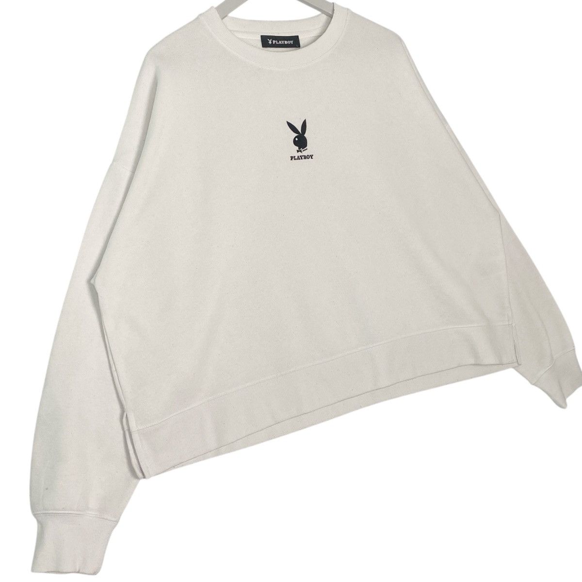 Vintage Vintage Playboy Sweatshirt Crewneck White Small Logo Size L Size US L / EU 52-54 / 3 - 3 Thumbnail