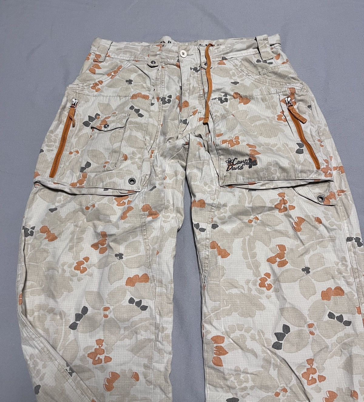 Camp David y2k Floral Camouflage Wide Cargo Japanese Camp David Pants Size US 36 / EU 52 - 10 Thumbnail