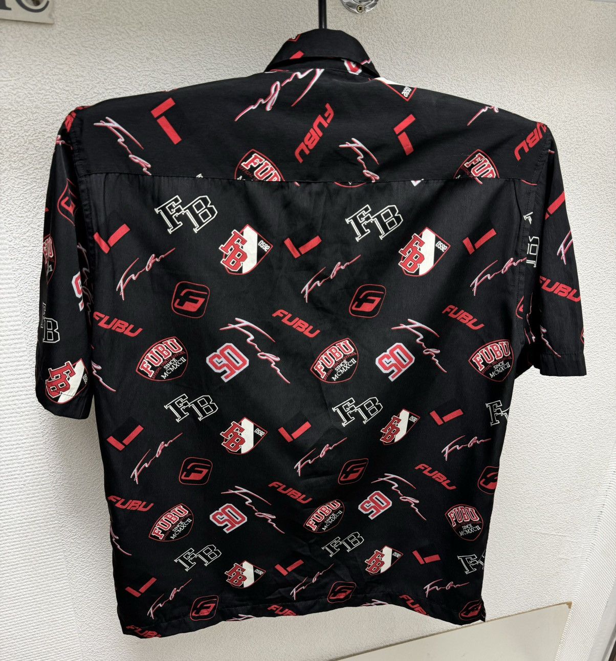 Fubu Fubu fullprint monogram silk shirt L sz Size US L / EU 52-54 / 3 - 2 Thumbnail