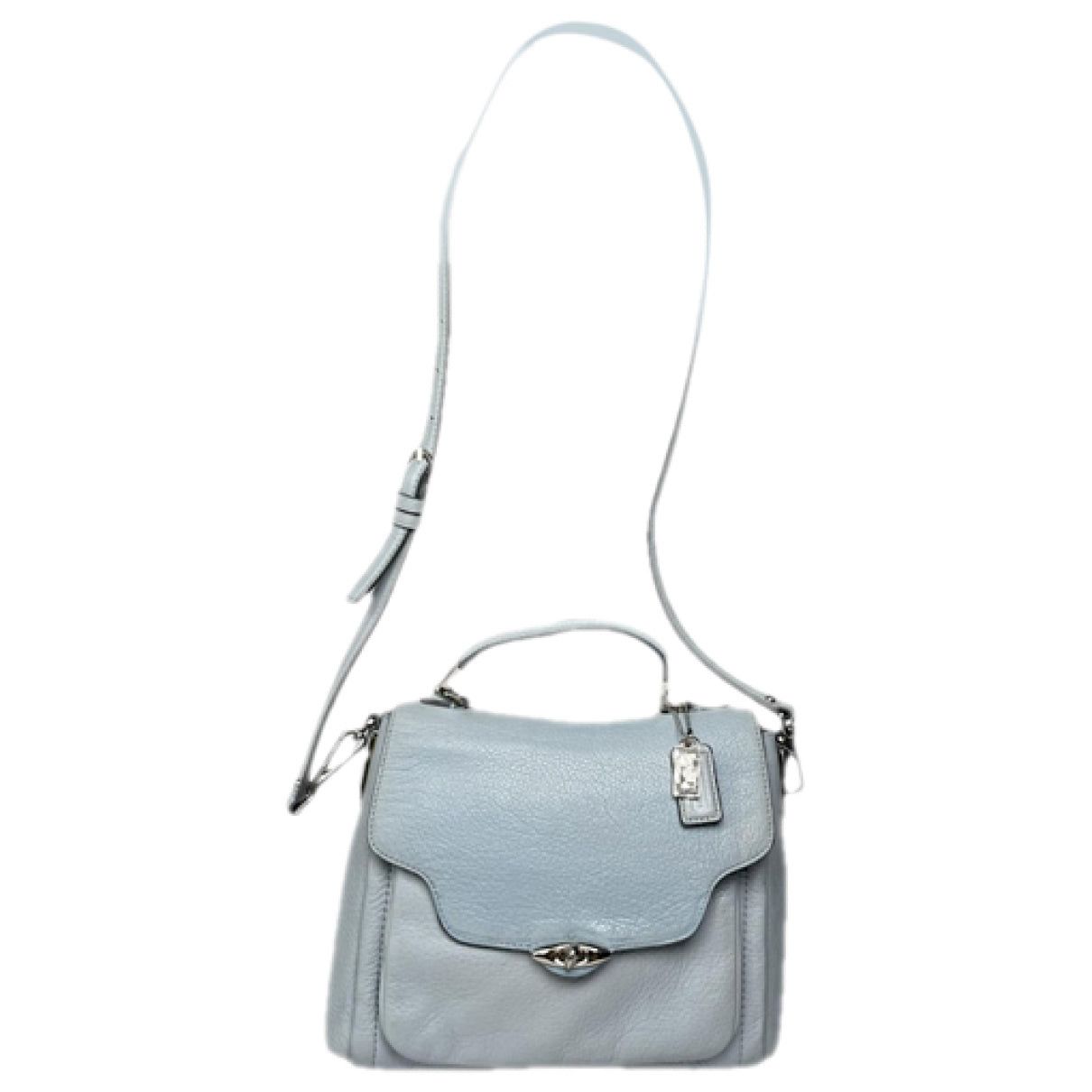 Coach Large Scout Hobo Blue Leather Handbag Size ONE SIZE - 1 Thumbnail
