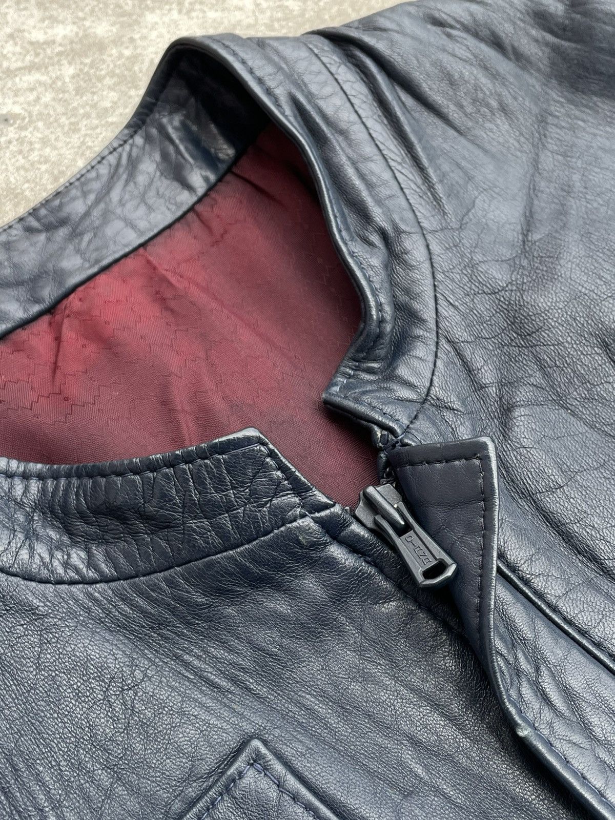 Vintage Leather Vest: 1980s Iron Areitio Zipper & Main Plastic Diana Size US L / EU 52-54 / 3 - 17 Thumbnail
