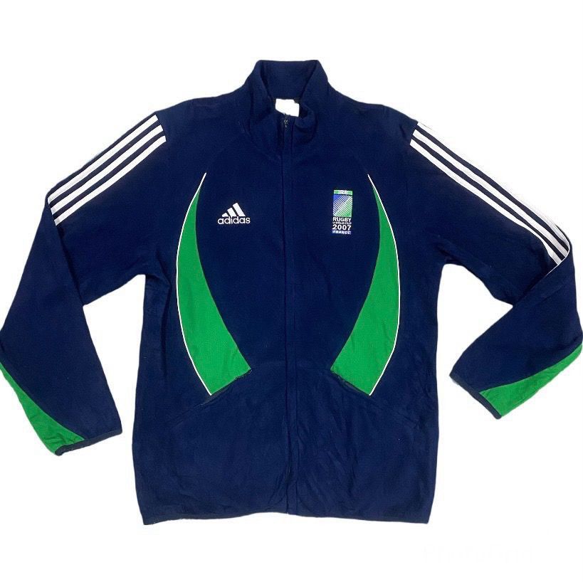 Adidas × Vintage Vintage Adidas Rugby Worldcup 2007 France Tracktop Size US L / EU 52-54 / 3 - 1 Thumbnail