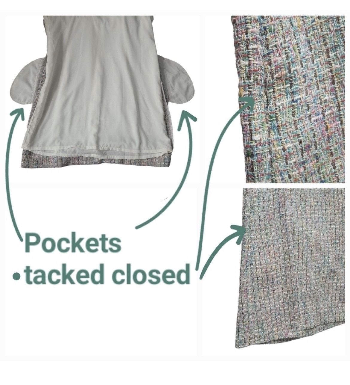 Other Carlisle Collection Tweed 'Bazar' Dress Size M / US 6-8 / IT 42-44 - 4 Thumbnail