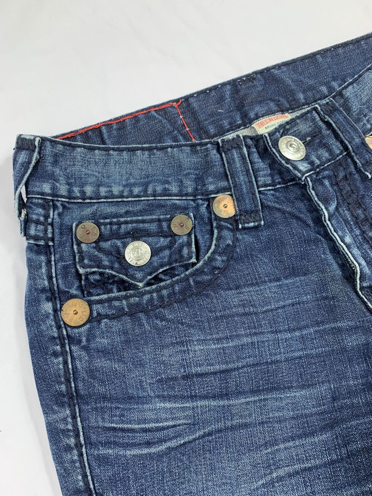 Tornado Mart Vintage True Religion Denim Flered Jeans Size US 32 / EU 48 - 4 Thumbnail