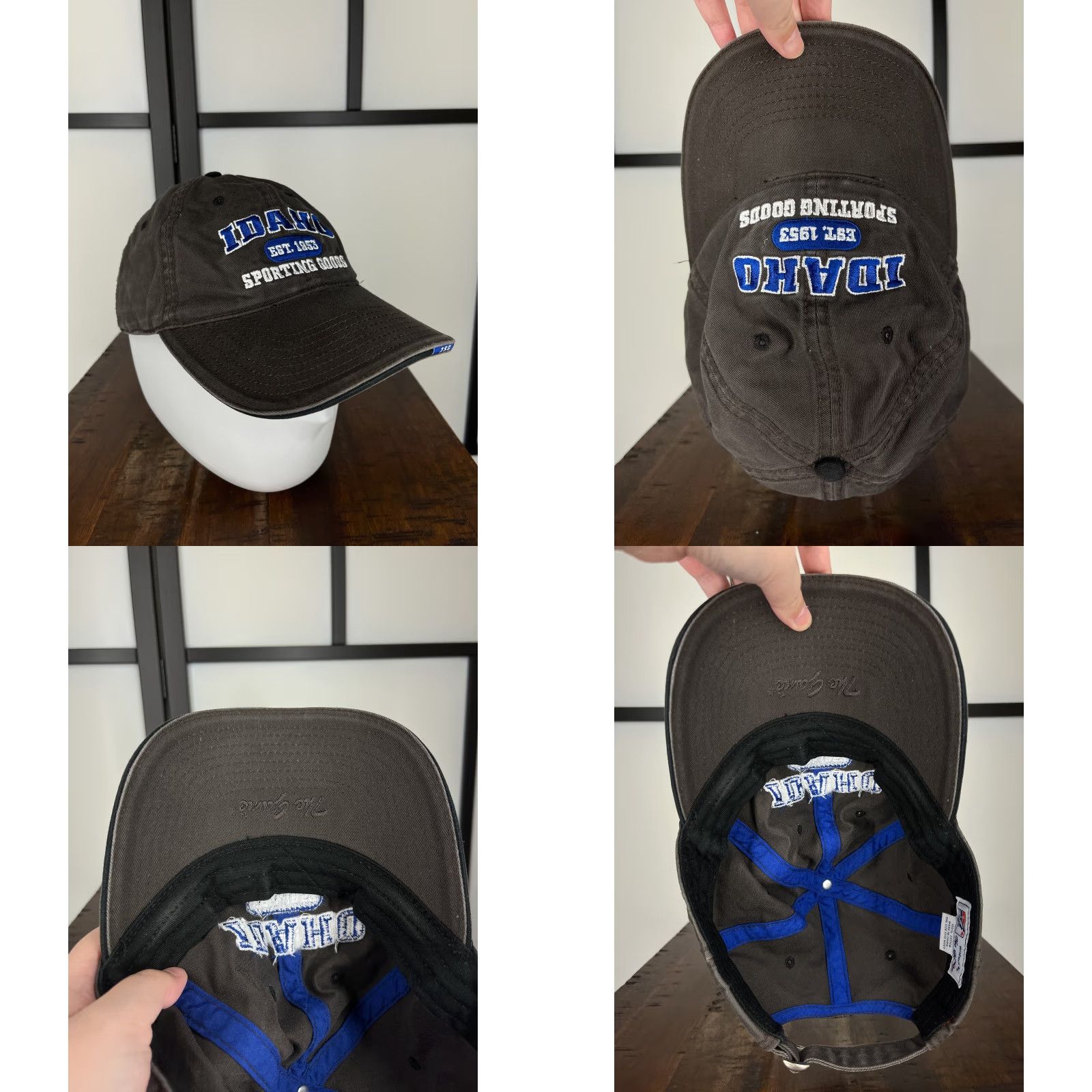 Vintage VINTAGE Idaho Est 1953 Sporting Goods Hat Cap Strap Back Adult Gray The Game 100% Cotton Size ONE SIZE - 8 Thumbnail