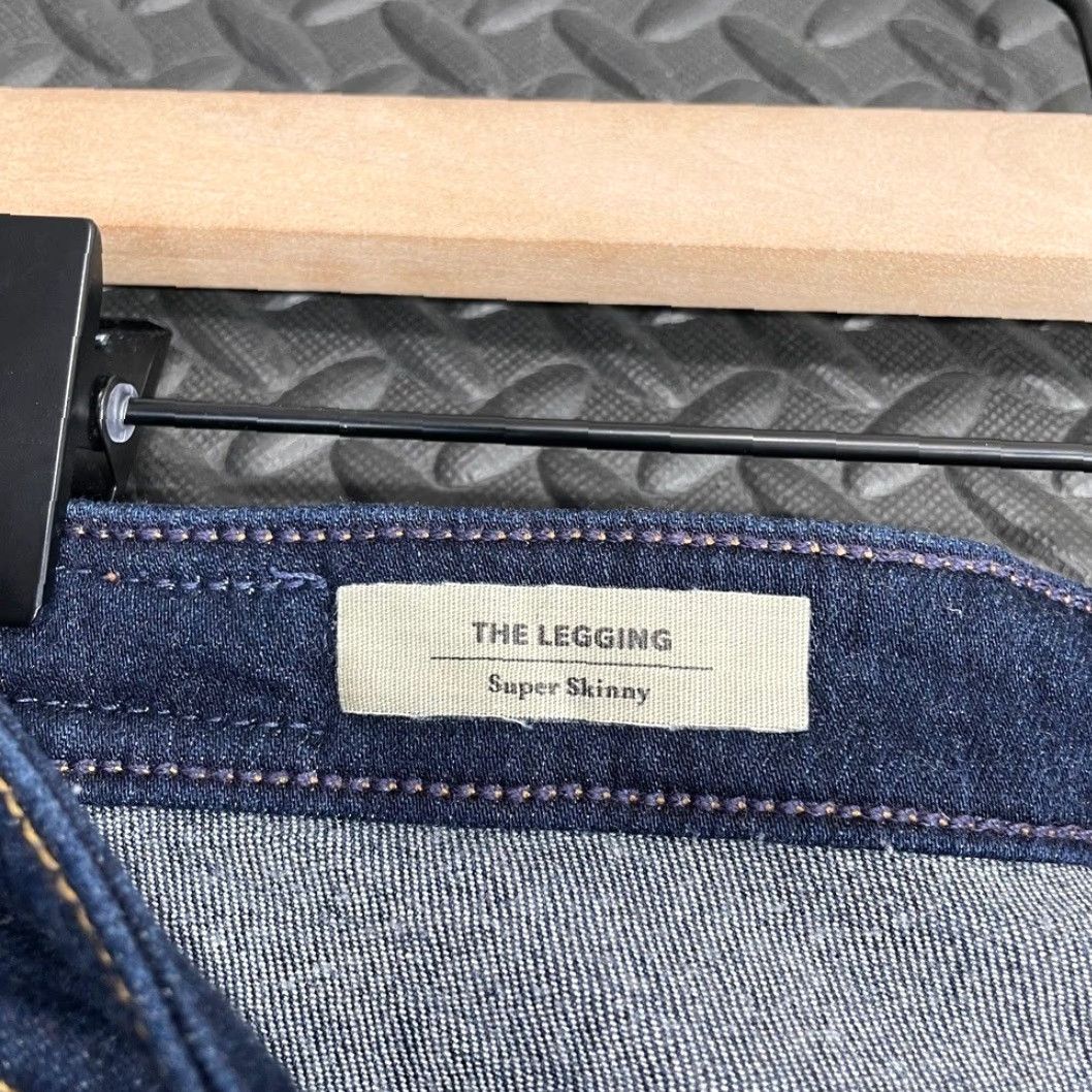 Vintage VINTAGE AG Adriano Goldschmied Navy Blue Super Skinny The Legging Made USA 27R Women 27 Regular Blue Skinny Womens 27R Size 27" / US 4 / IT 40 - 3 Thumbnail