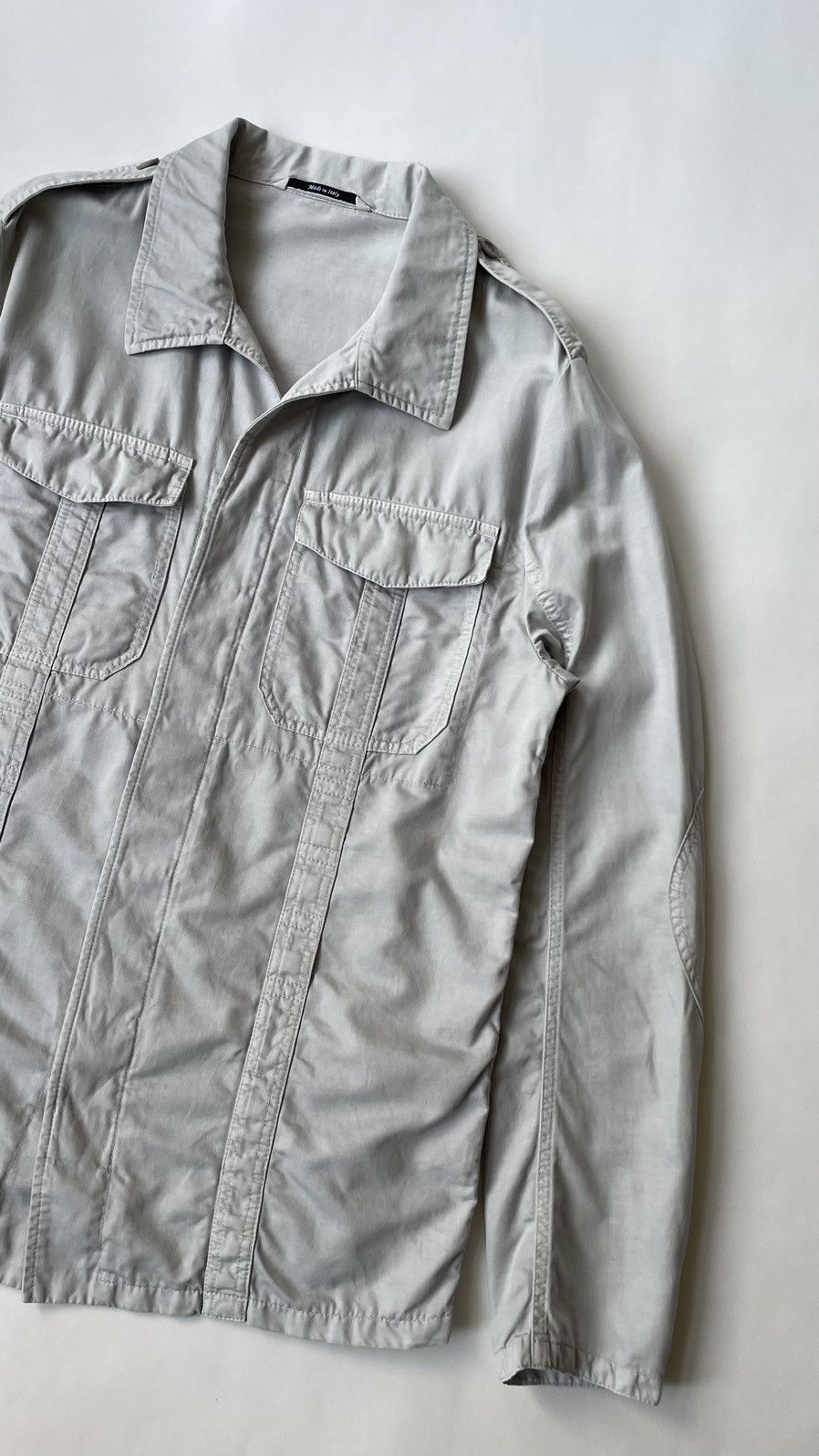 Maison Margiela S/S 14 Grey Cotton Military Jacket Size US M / EU 48-50 / 2 - 5 Thumbnail