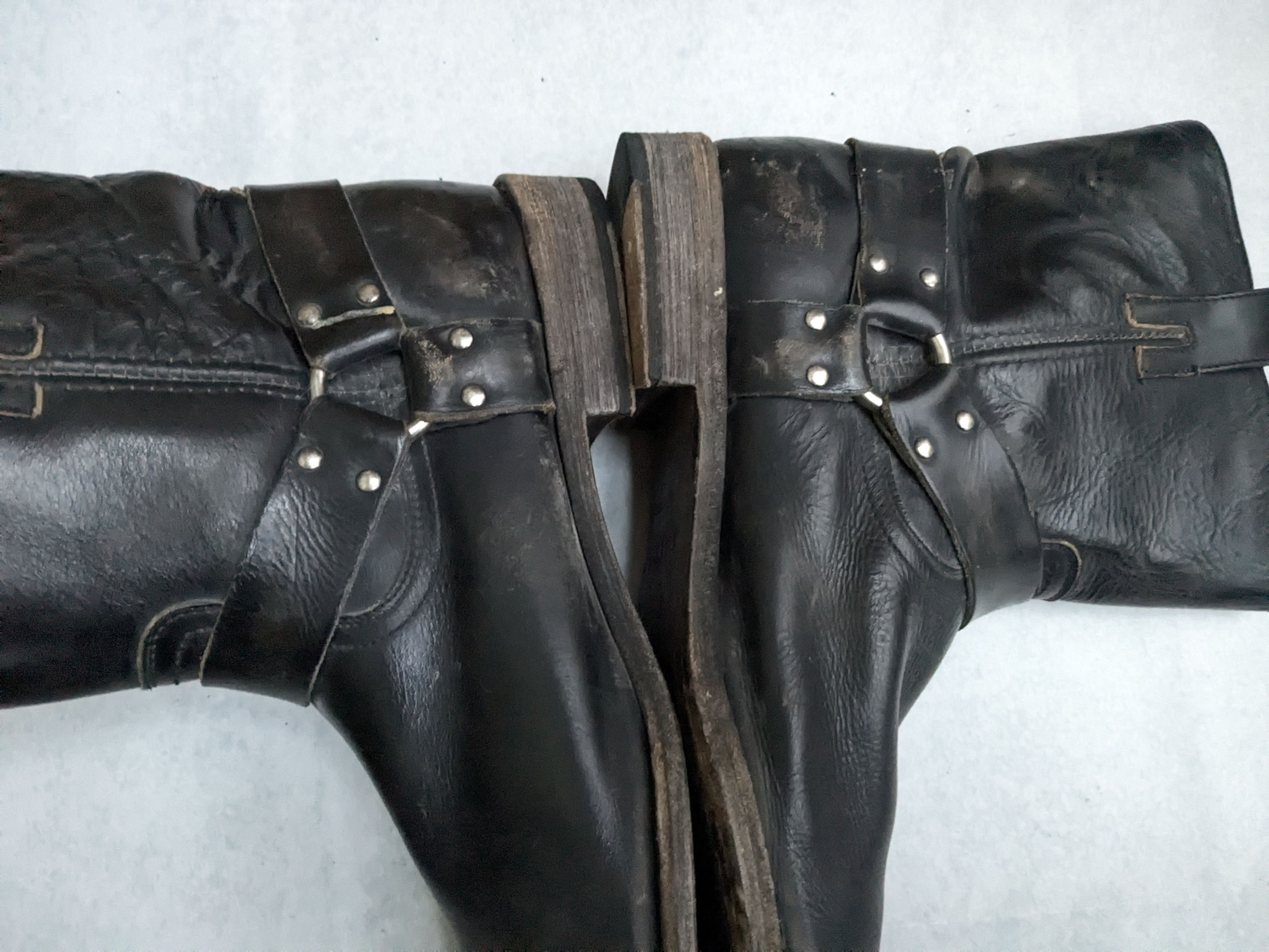 Frye Frye Harness Boots Brown 13 M Leather Buckle Size US 13 / EU 46 - 11 Thumbnail