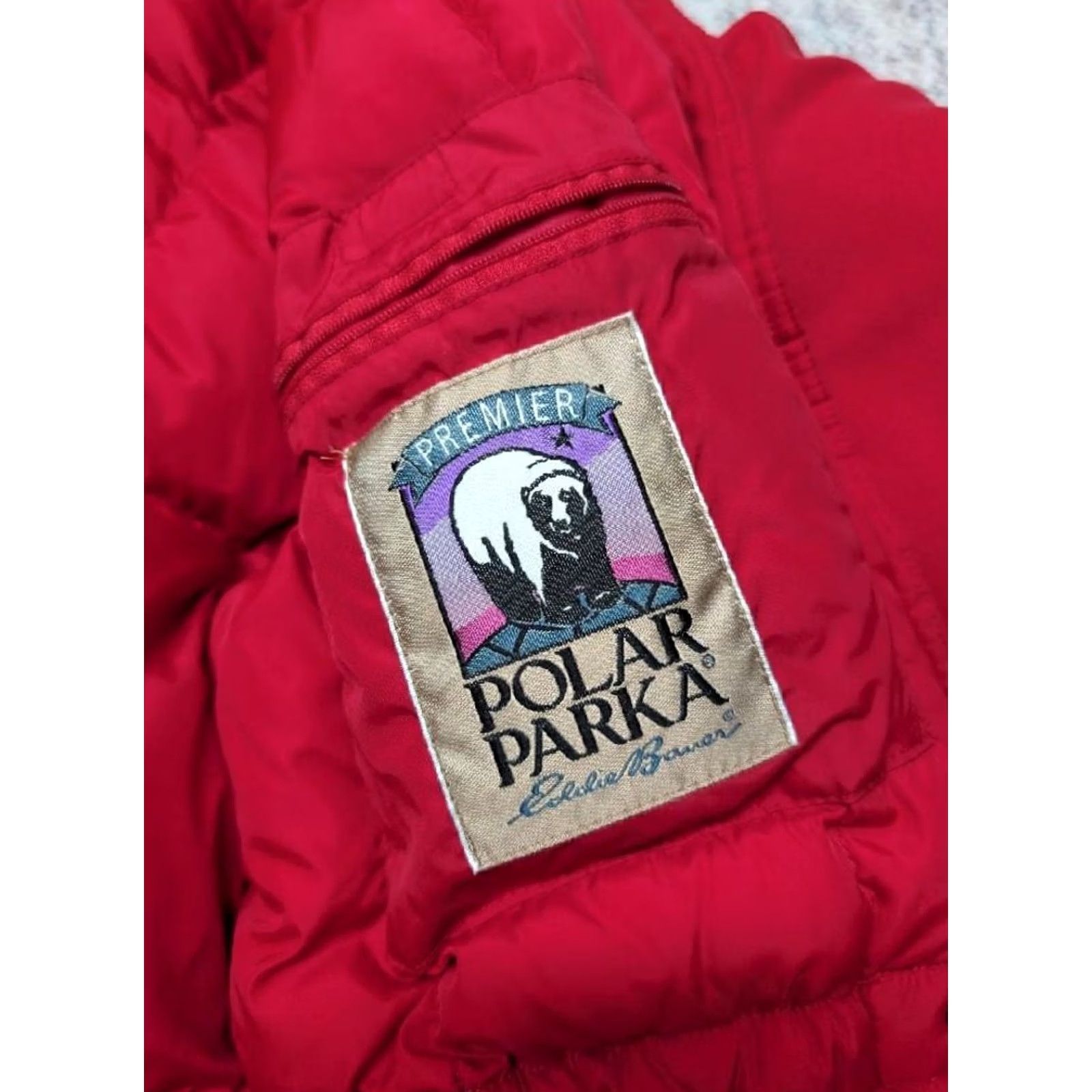 Eddie Bauer VINTAGE Eddie Bauer polar parka S arctic GOOSE DOWN coat jacket COYOTE FUR hood Women Red XS? Size S / US 4 / IT 40 - 4 Thumbnail