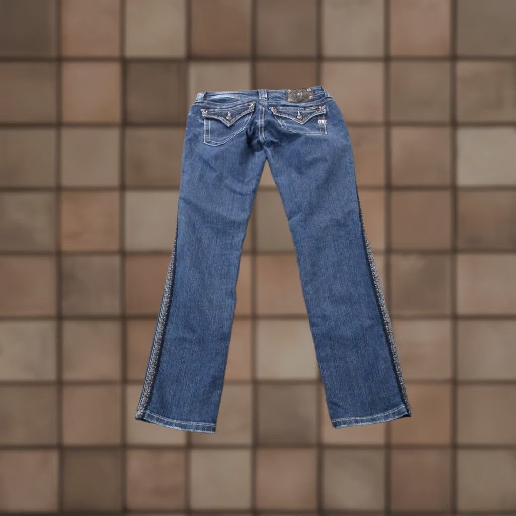 Miss Me Miss Me Jeans Womens Blue Denim Skinny Mid Rise Size 30 Stretch Faded Y2K Casual Size 30" / US 8 / IT 44 - 1 Thumbnail